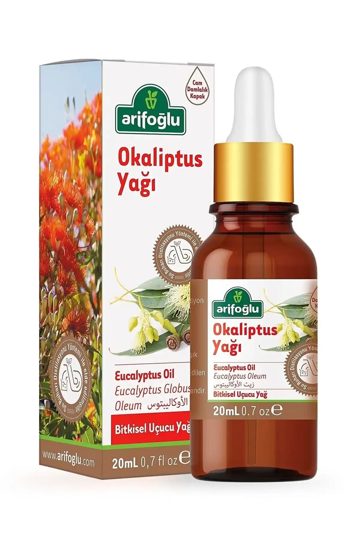 Arifoğlu Okaliptus Yağı 20ml Doğal Solunum ve Ferahlık Sağlayan Uçucu Yağ