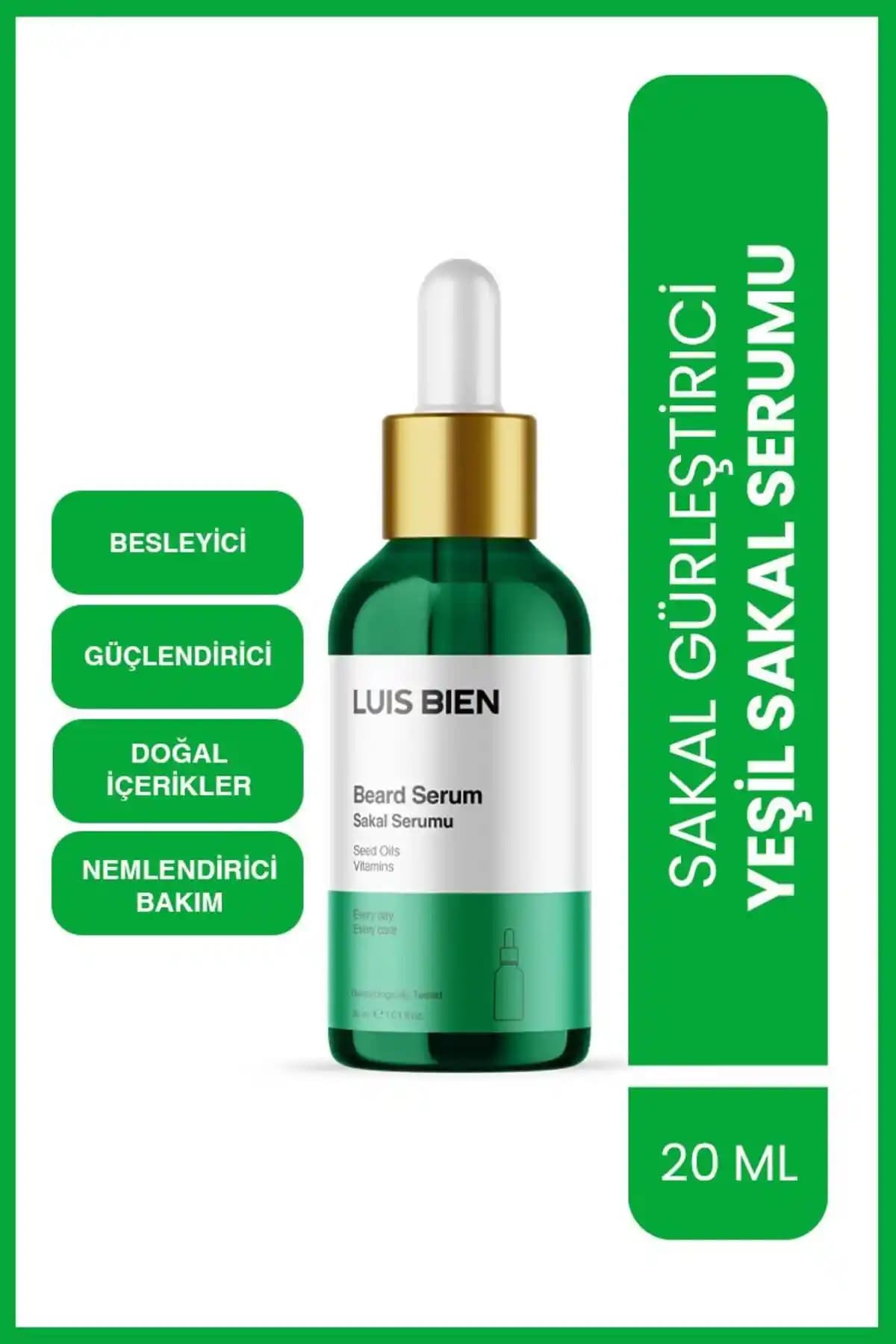 Luis Bien Sakal Serumu: Doğal İçeriklerle Güçlendirilmiş Sakal Bakım Ürünü