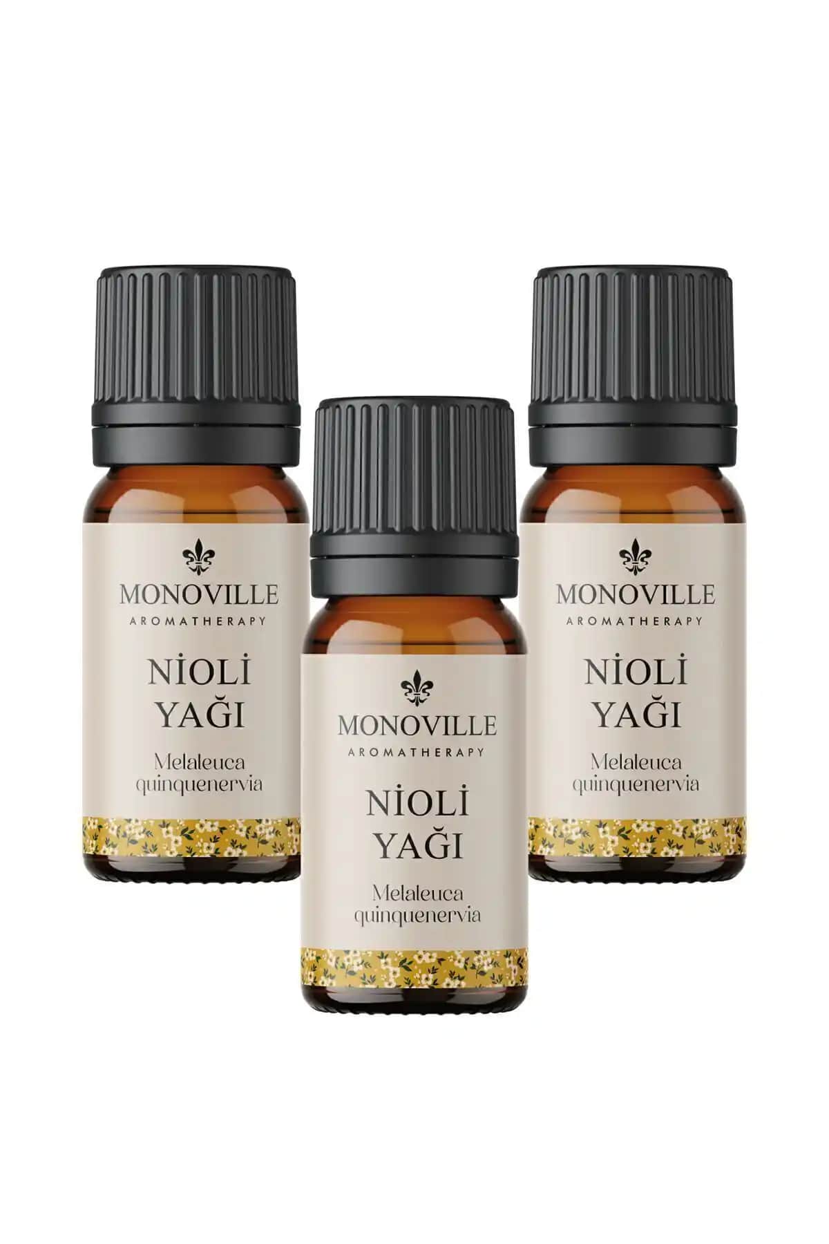 Monoville Nioli Uçucu Yağı 3'lü Set: Doğal ve Güçlü Aromaterapi ve Cilt Bakım Ürünü