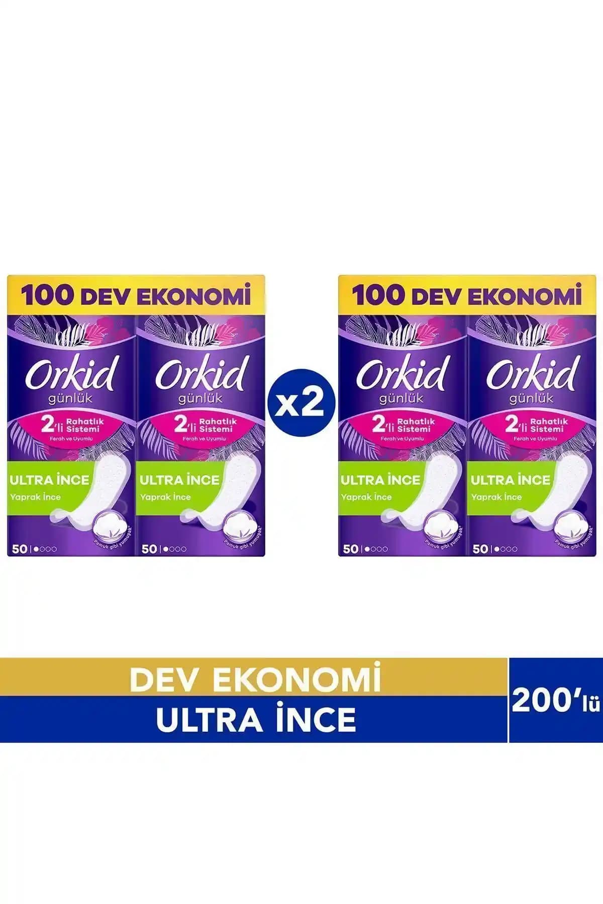 Orkid Günlük Ped Ultra İnce ve Uzun Extra Koruma Karşılaştırması