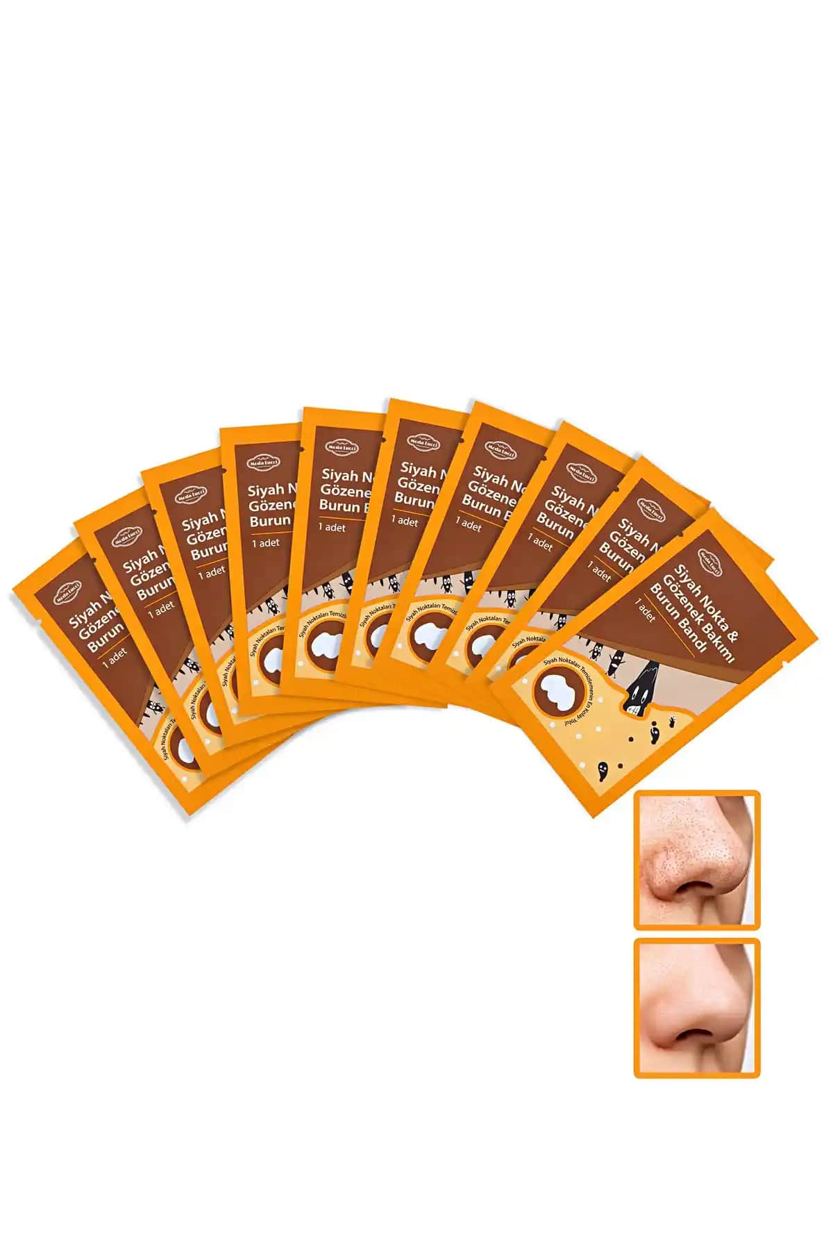 LUPİX Siyah Nokta ve Gözenek Temizleyici Burun Bandı 10'lu ile Derinlemesine Temizlik