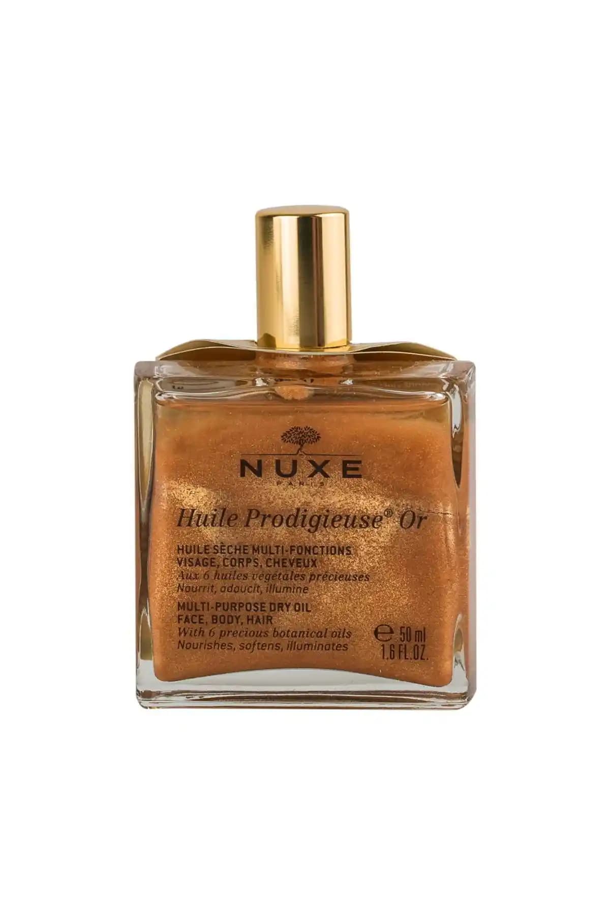 Nuxe Huile Prodigieuse Or: Çok Amaçlı Parlaklık ve Nemlendirme İçin Doğal Kuru Yağ