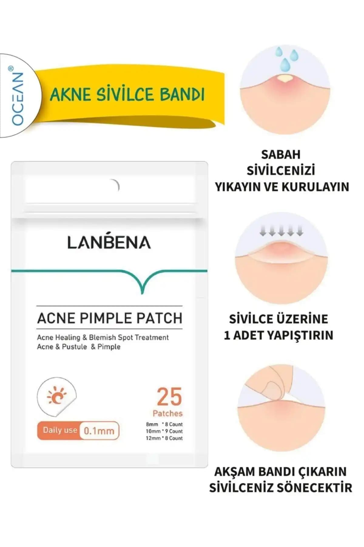 Ocean Lanbena Akne Sivilce Bandı: Hızlı ve Pratik Çözüm Sunan Cilt Bakım Ürünü