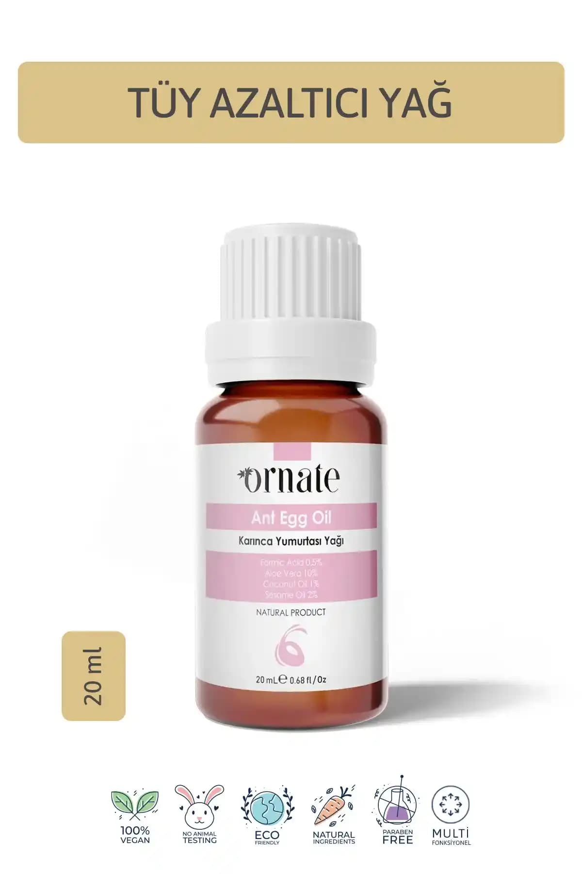Ornate Karınca Yumurtası Bakım Yağı: Doğal ve Vegan Tüy Dökümünü Kolaylaştırıcı Çözüm