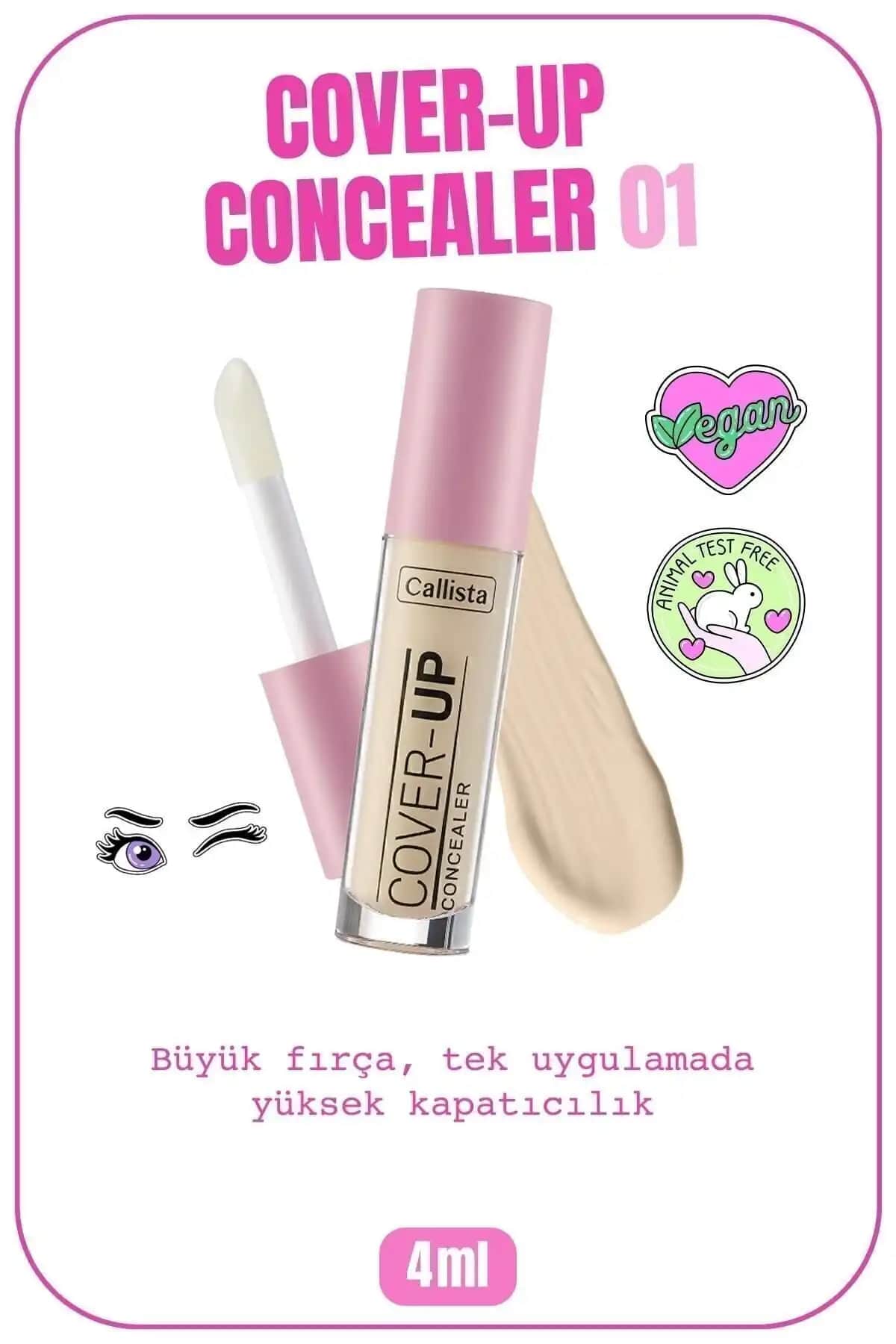 Callista Cover Up Concealer Göz Altı Kapatıcısı 01 Çok Açık - Yüksek Kapatıcılık ve Doğal Görünüm