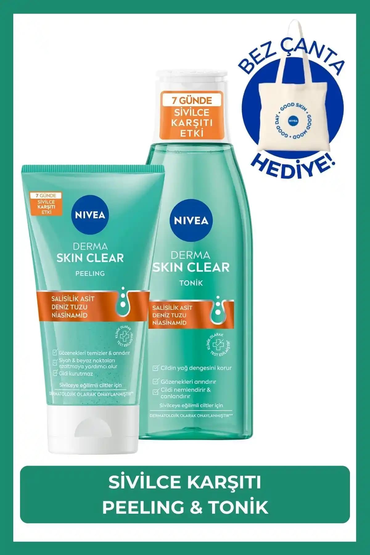 NIVEA Derma Skin Clear Peeling ve Sivilce Karşıtı Peeling Karşılaştırması
