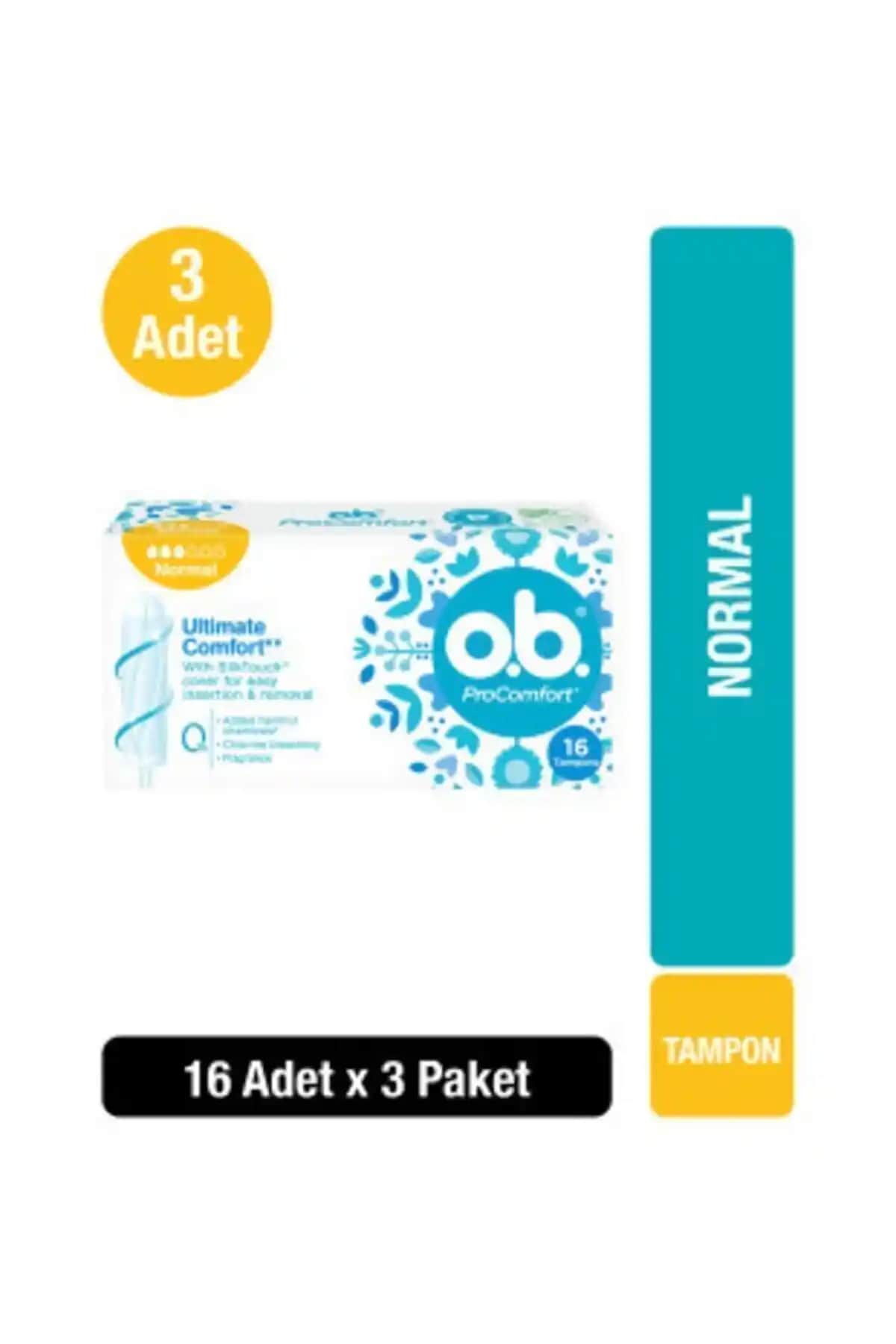 o.b. Tampon Normal ve TAMPAX Compak Tampon Normal Karşılaştırması