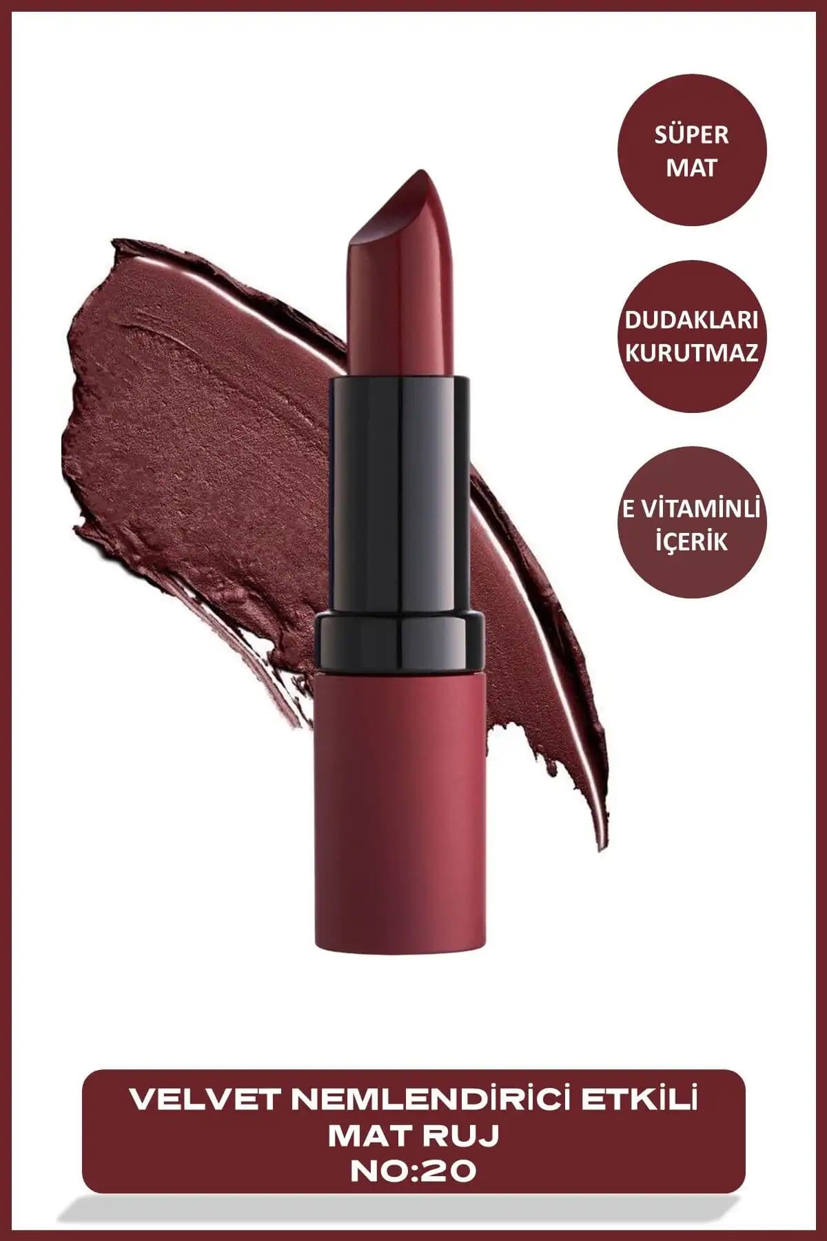 Golden Rose Velvet Mat Ruj Karşılaştırması: No 12 Rose ve No 20 Bordeaux Özellikleri 2