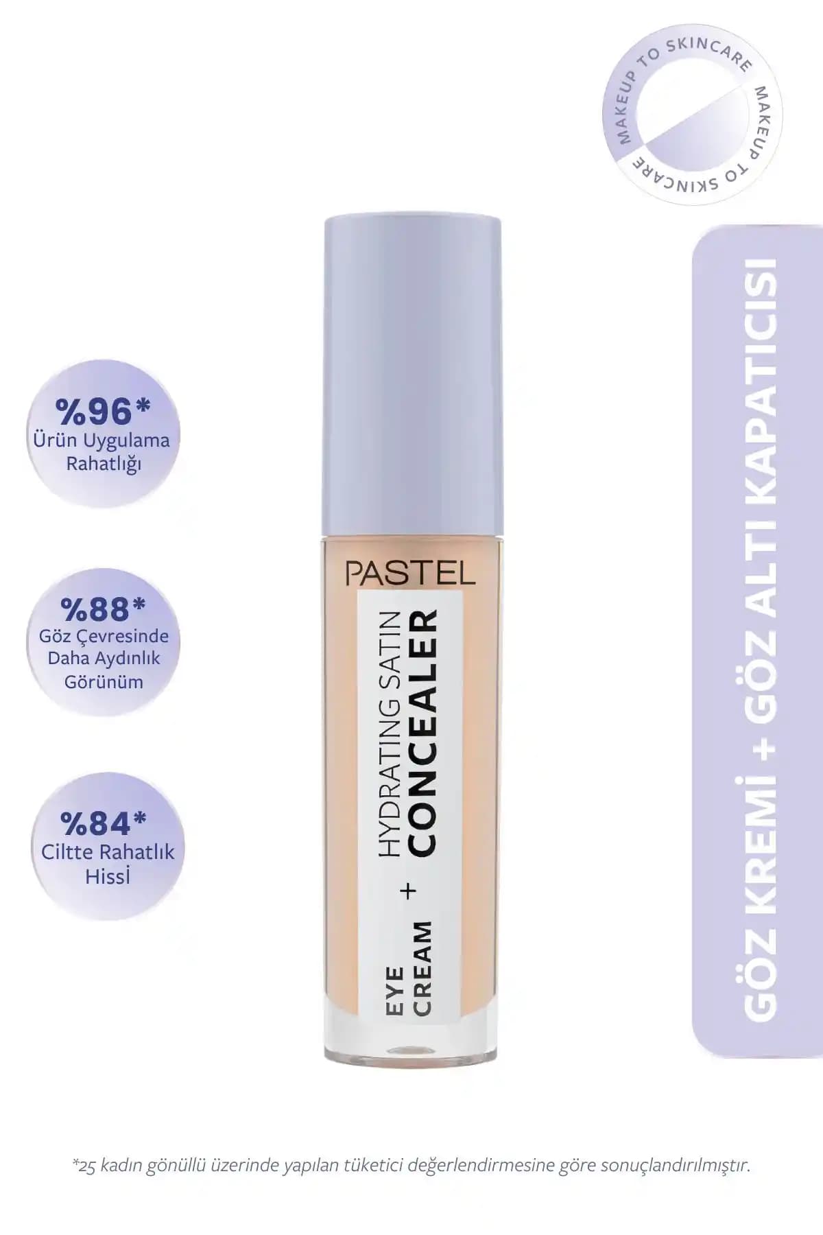 Pastel Göz Kremi Hydrating Satin Concealer: Nemlendiren ve Yüksek Kapatıcılık Sağlayan Ürün