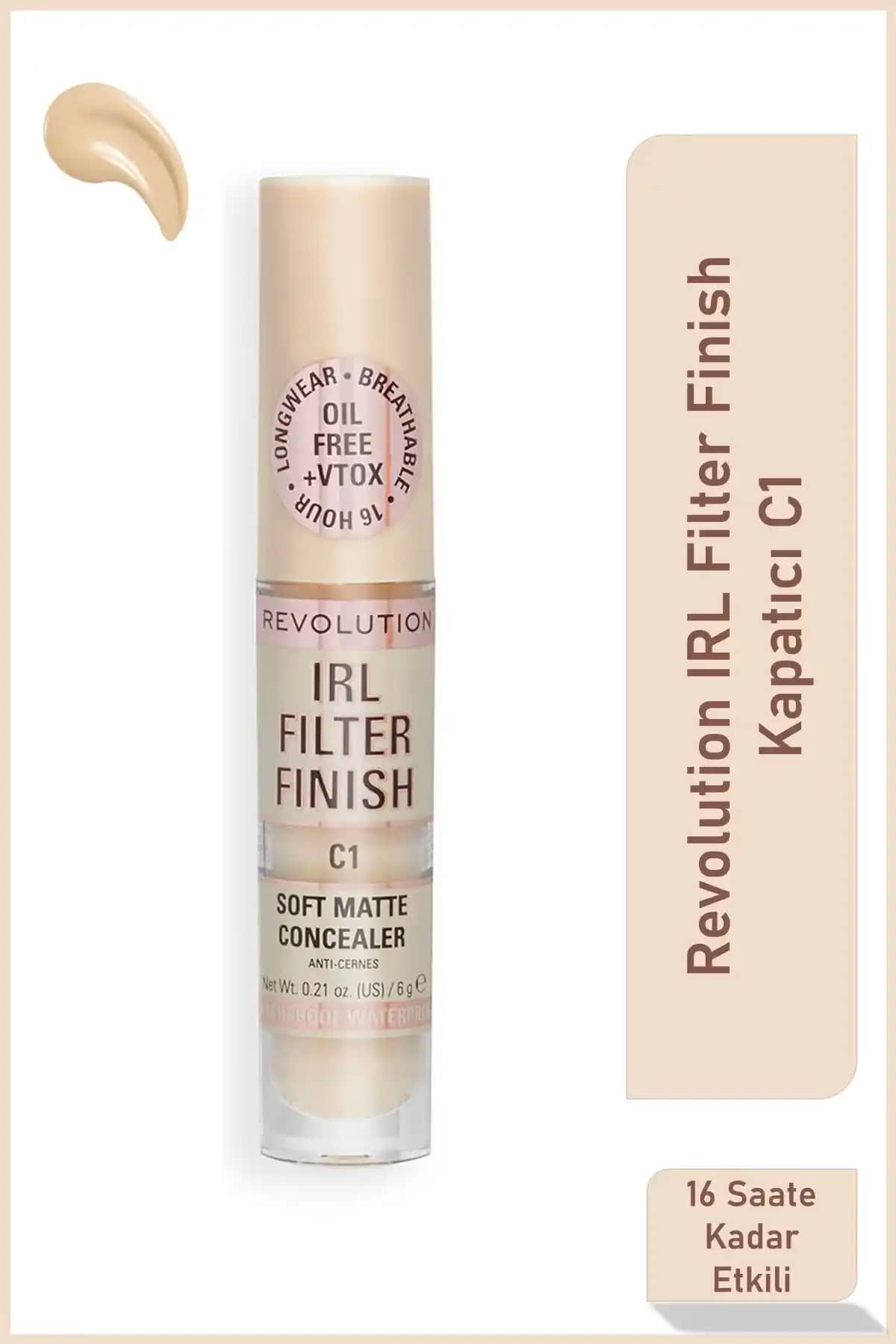 Revolution IRL Filter Finish Kapatıcı C1: Doğal ve Kalıcı Makyaj İçin Uygun Ürün