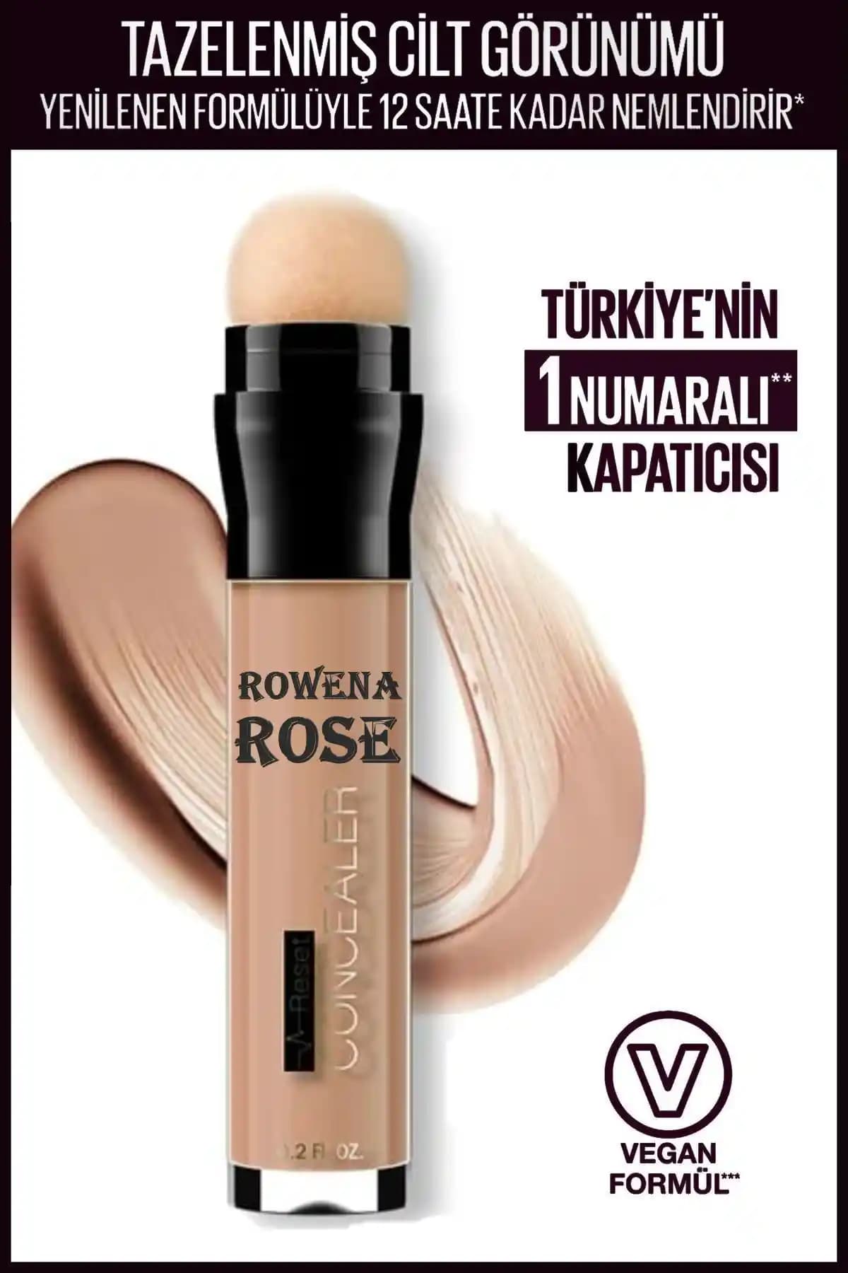 ROWENAROSE Süngerli Göz Altı Kapatıcı Fondöten Light: Doğal ve Kalıcı Günlük Kullanım İçin