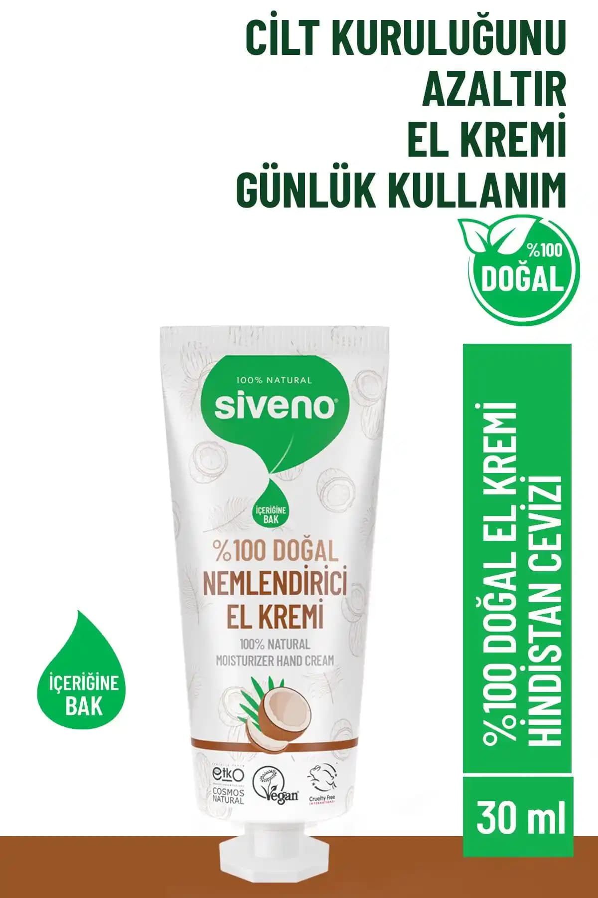 Siveno %100 Doğal El ve Vücut Kremi ile Güçlü ve Nemli Cilt Bakımı