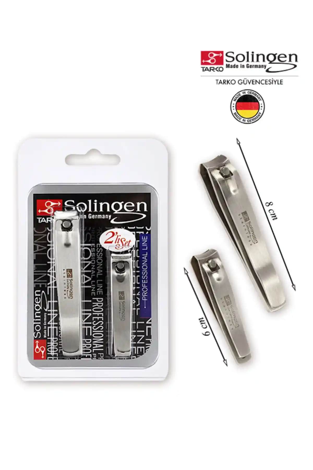 Solingen Tarko Ikili Tırnak Makas Seti 3102 Yüksek Kalite ve Ergonomik Tasarım