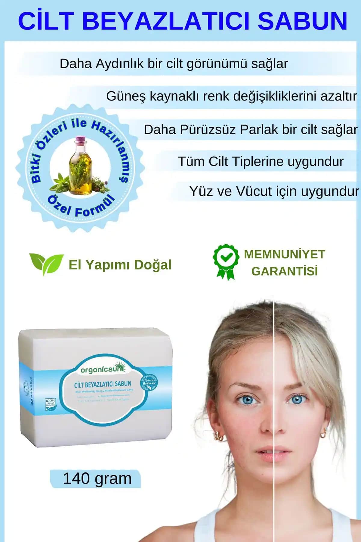Organicsun Doğal Cilt Beyazlatıcı Sabun ile Sağlıklı ve Parlak Cilt Bakımı