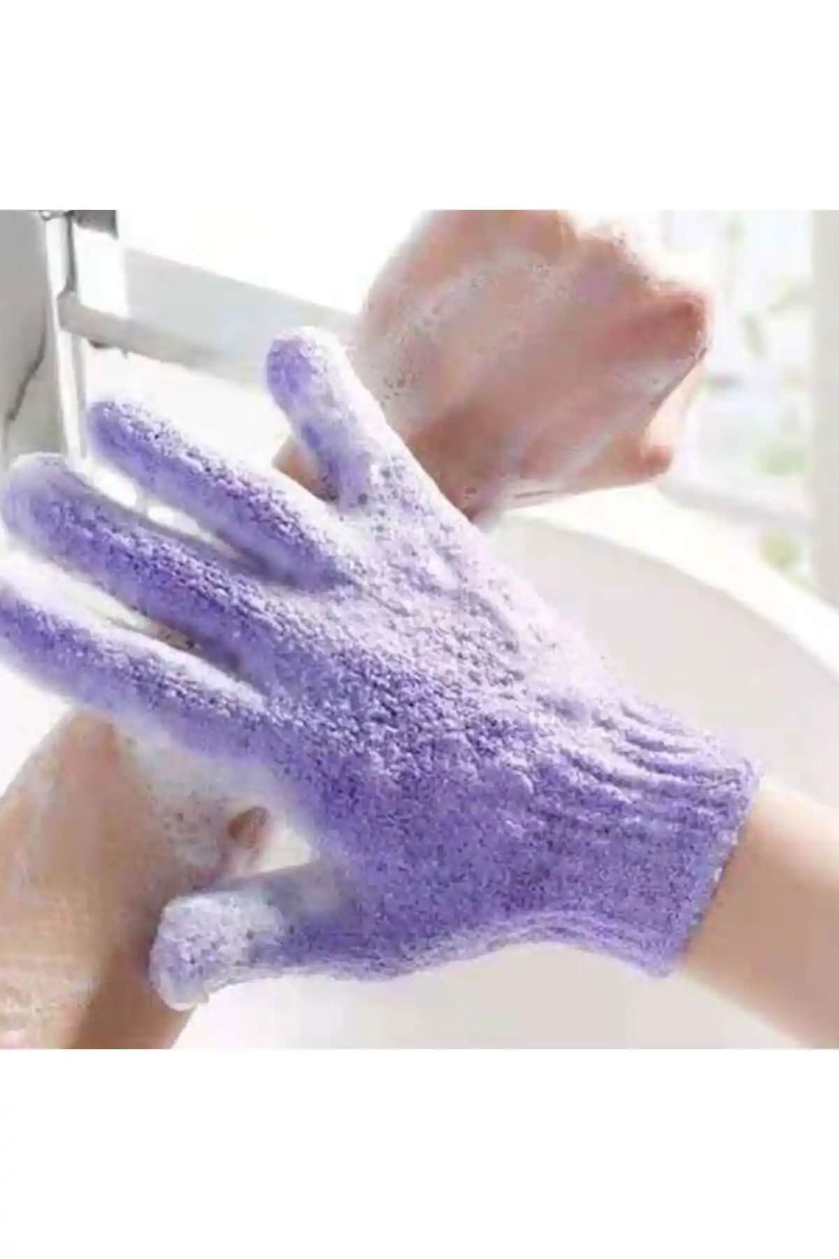 SAVORYHOME Peeling Banyo Vücut Masaj Eldiveni Cilt Yenileme ve Sağlıklı Görünüm Sağlar