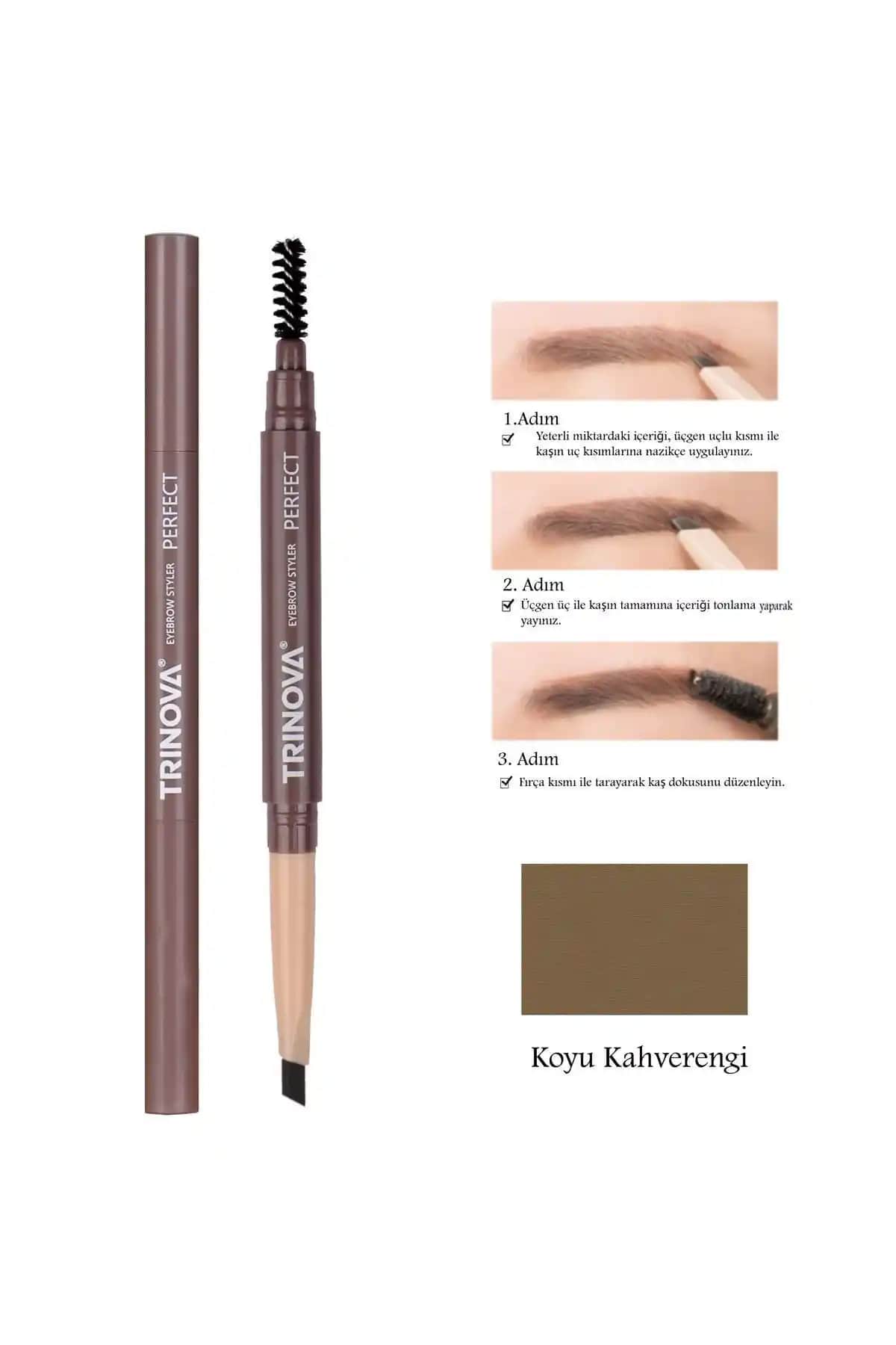 Trinova Kaş Kalemi Karşılaştırması: Koyu ve Açık Kahve Seçenekleri Hakkında Bilgi