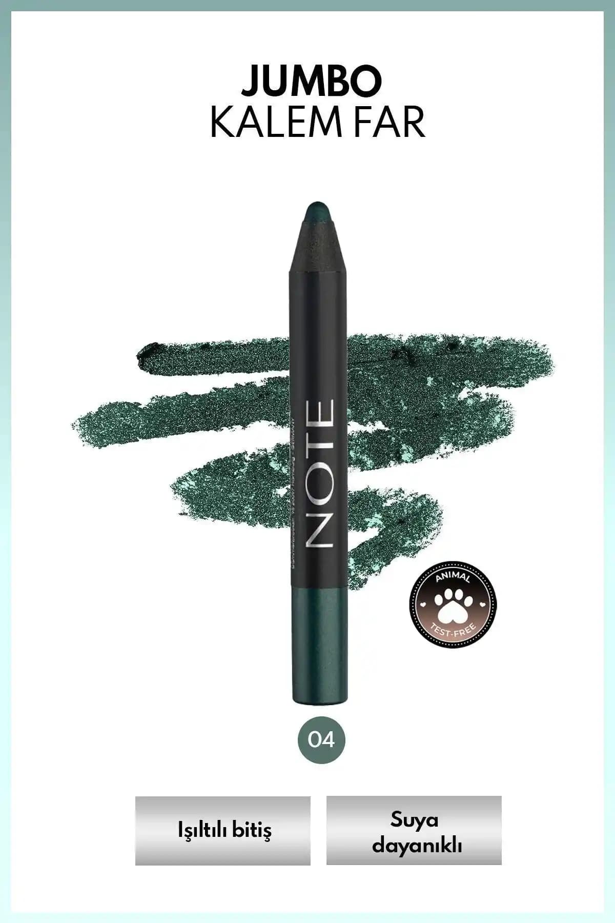 Note Cosmetics Jumbo Eyeshadow Pencil Suya Dayanıklı Yeşil Kalem Far 04 Emerald