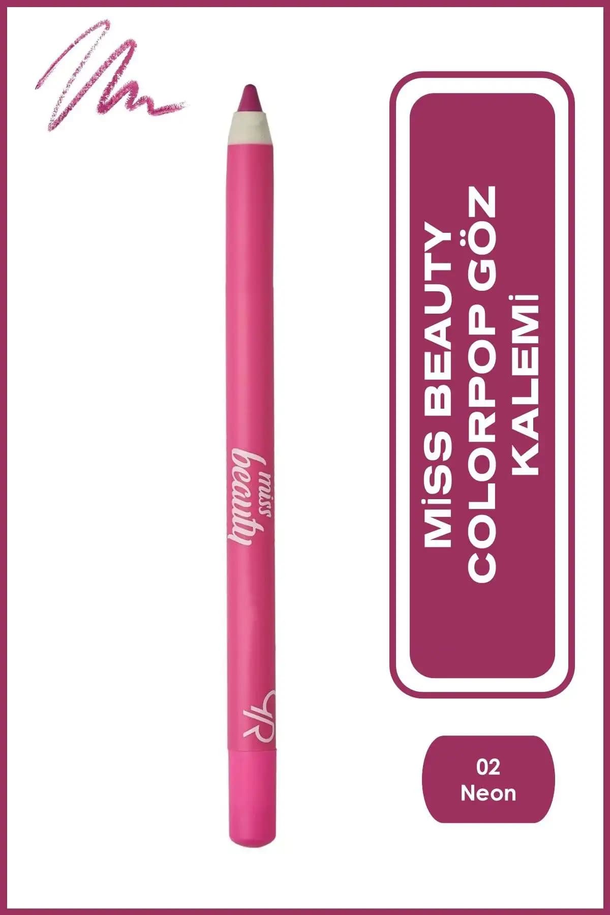 Golden Rose Miss Beauty Colorpop Neon Pink Göz Kalemi Kalıcı ve Canlı Renkli