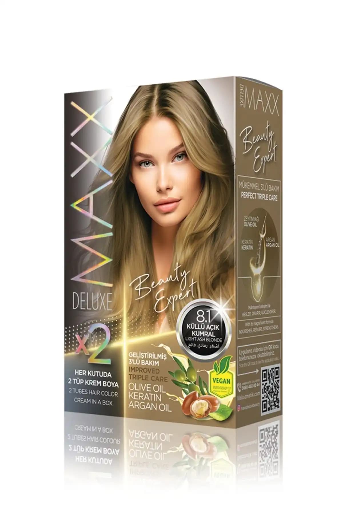 MAXX DELUXE Beauty Expert 7.1 ve 8.1 Küllü Kumral Set Boya Karşılaştırması ve Özellikleri 2