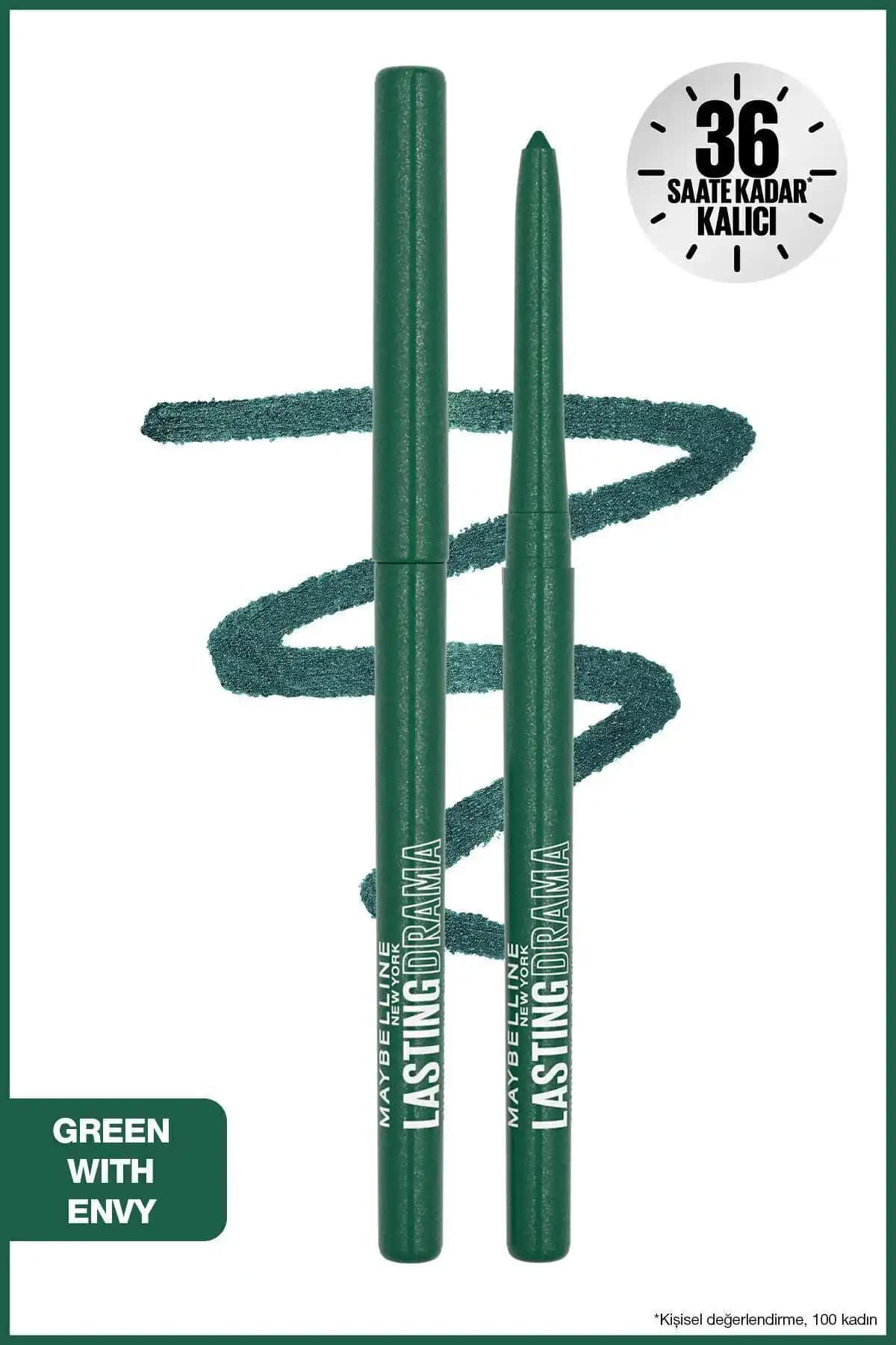 Maybelline New York Lasting Drama Automatic Göz Kalemi Yeşil Envy ile Çekici Bakışlar