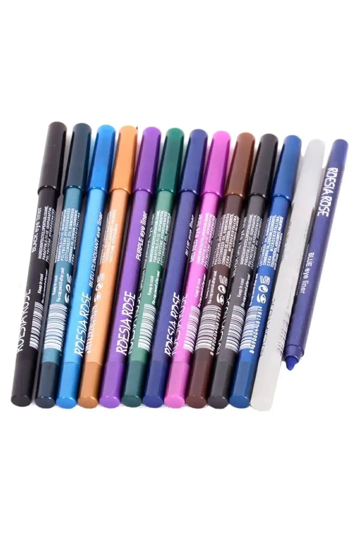 Roesıa Rose Cosmetics Çok Renkli Göz Kalemi: Uzun Ömürlü ve Suya Dayanıklı Makyaj Çözümü