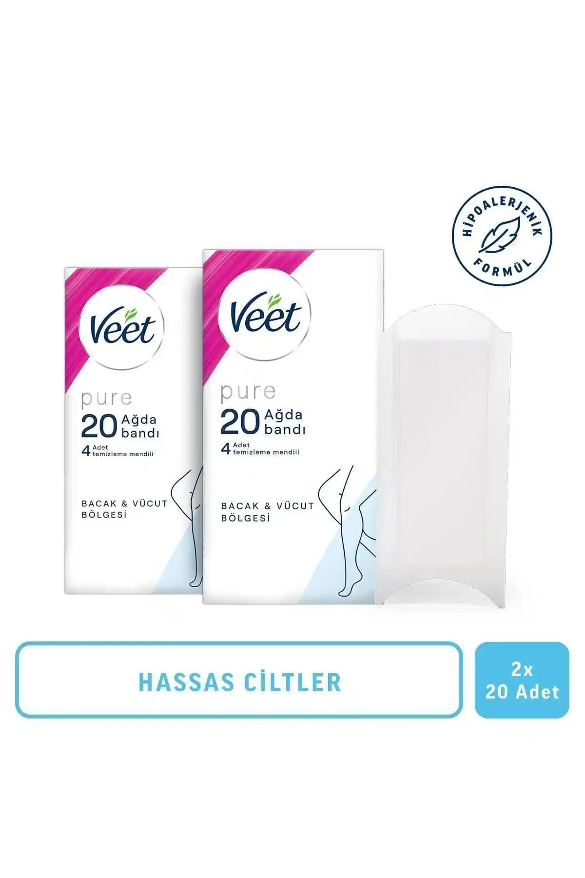Veet Pure Hipoalerjenik Ağda Bandı Karşılaştırması: Bacak, Vücut, Bikini ve Koltuk Altı İçin En İyi Seçenekler