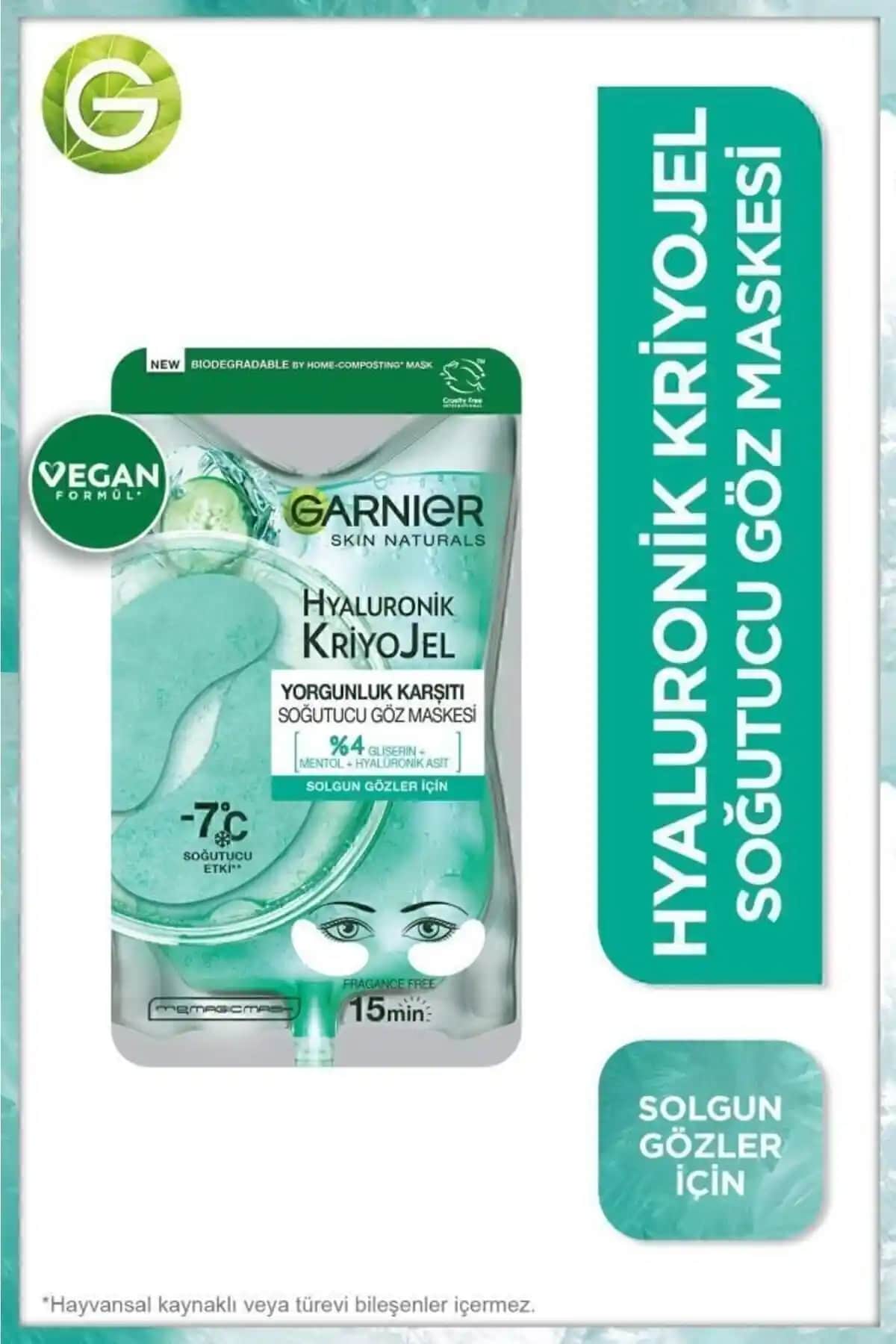 Garnier Hyaluronik Kriyojel Yorgunluk Karşıtı Soğutucu Göz Maskesi İncelemesi ve Kullanım Rehberi