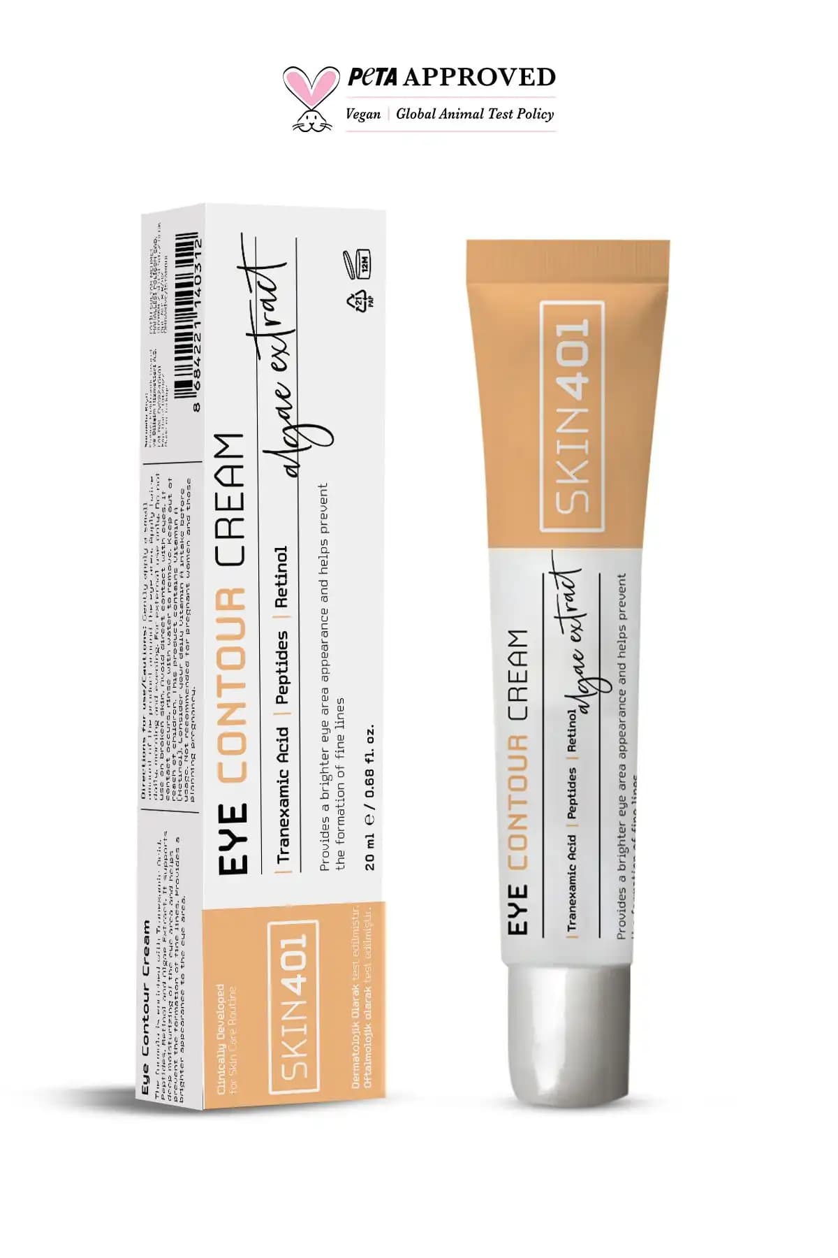 Göz Çevresi Yaşlanma Karşıtı Retinol ve Peptit İçeren Bakım Kremi