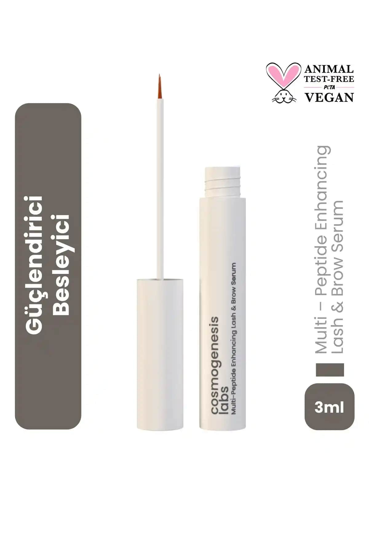 Cosmogenesis Labs Kaş ve Kirpik Güçlendirici Serum: Doğal ve Güçlü Güzellik İçin Etkili Çözüm