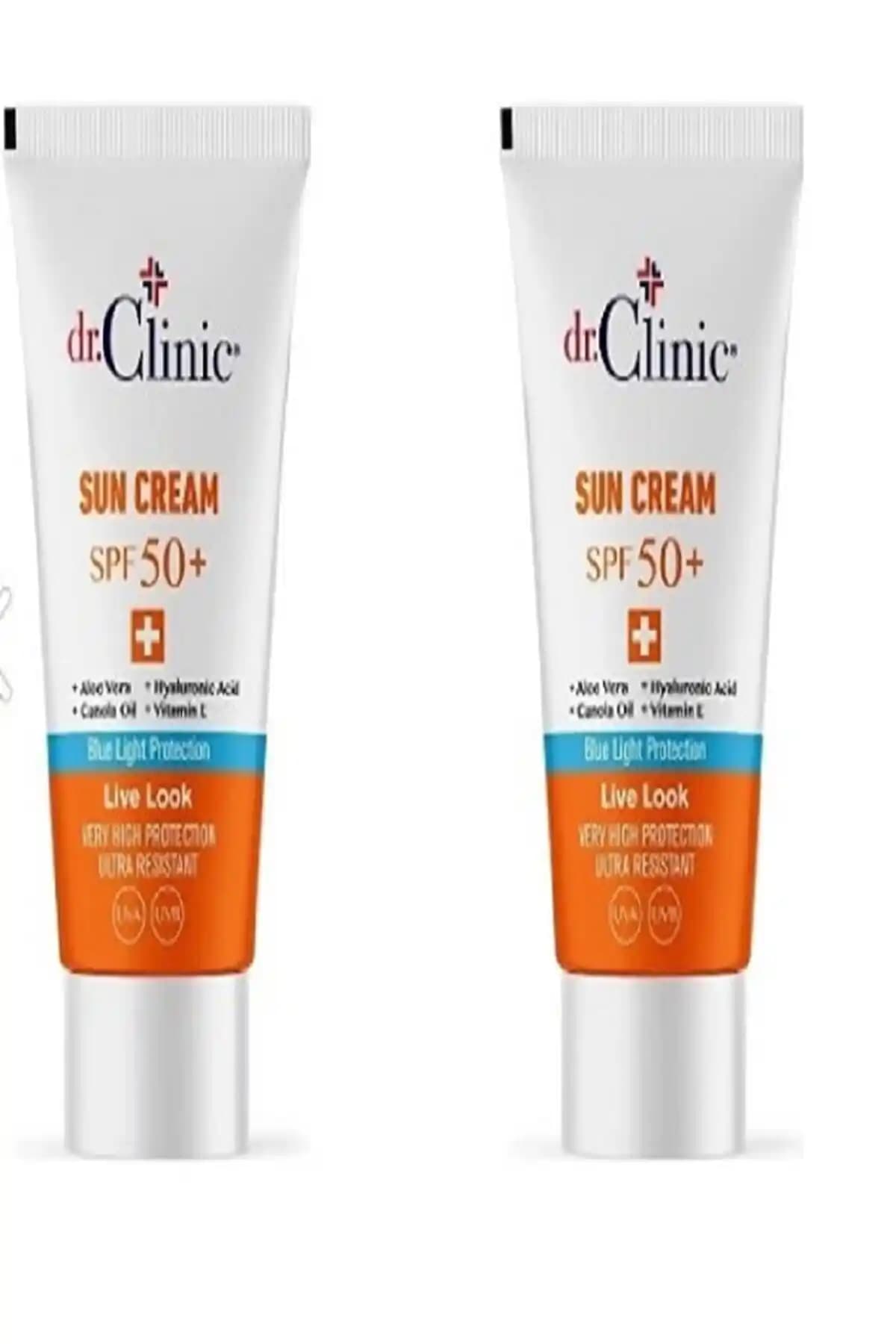 Dr. Clinic Güneş Koruyucu Krem SPF 50+ ile Güçlü ve Doğal Güneş Koruması Sağlayın