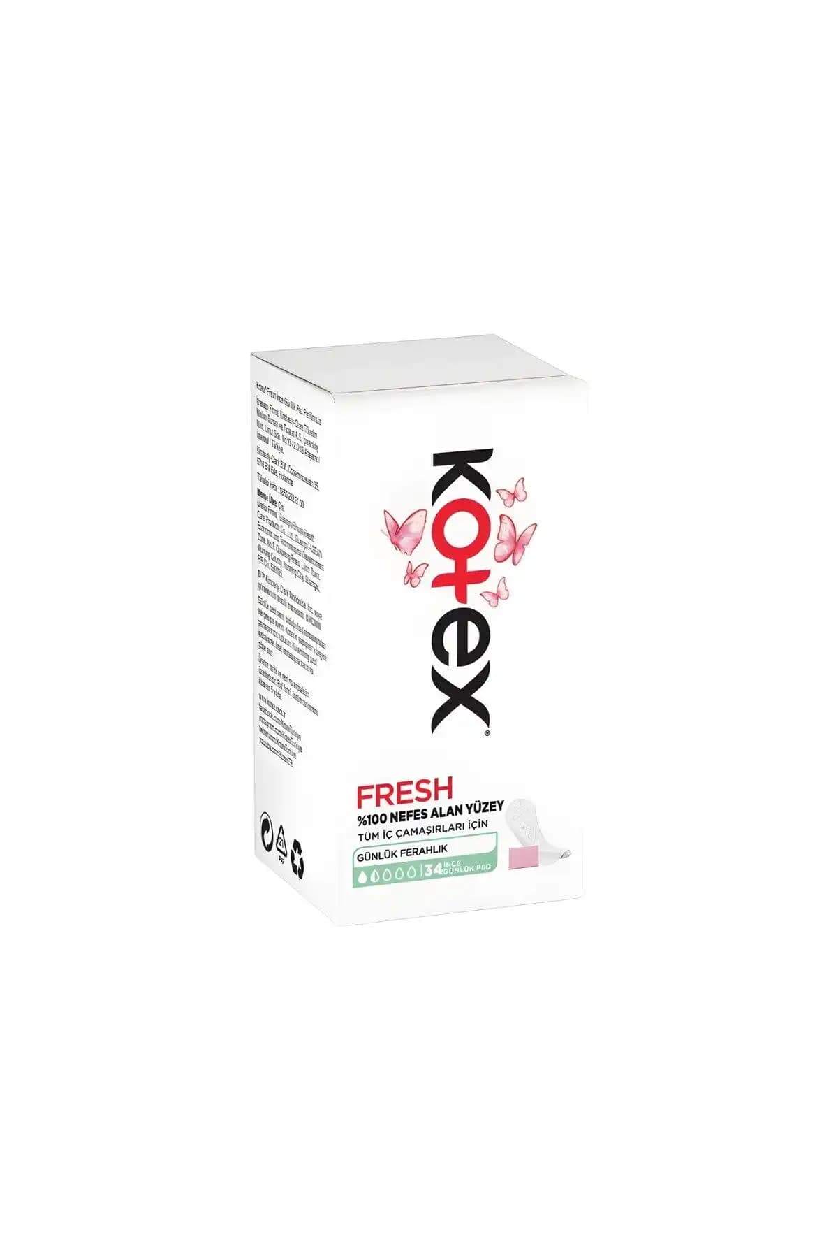 Kotex İnce Parfümsüz Günlük Ped 204 Adetlik Paket, Güvenilir ve Konforlu Kullanım