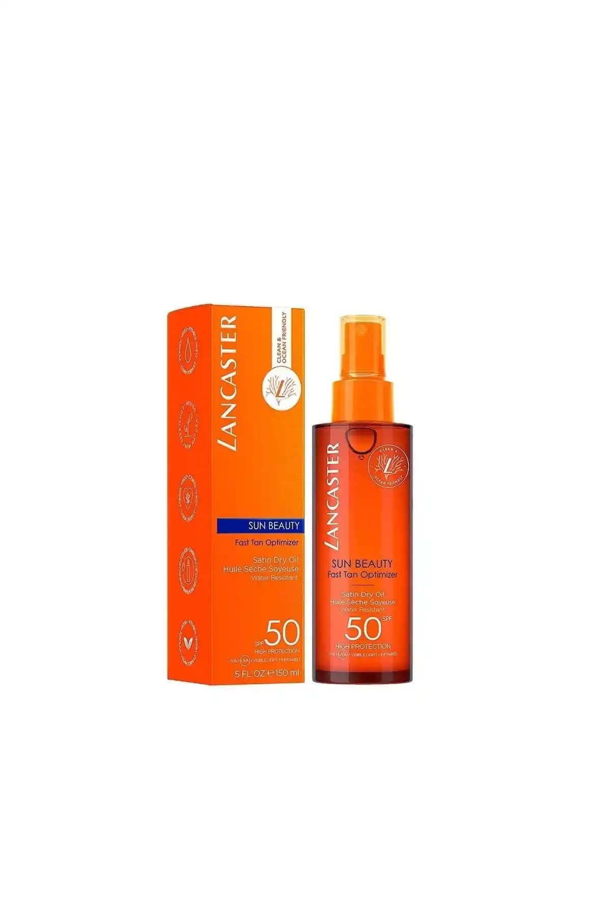 Lancaster K Sun Beauty Dry Oil SPF50 Güneş Koruma ve Bronzlaştırıcı Özellikleri