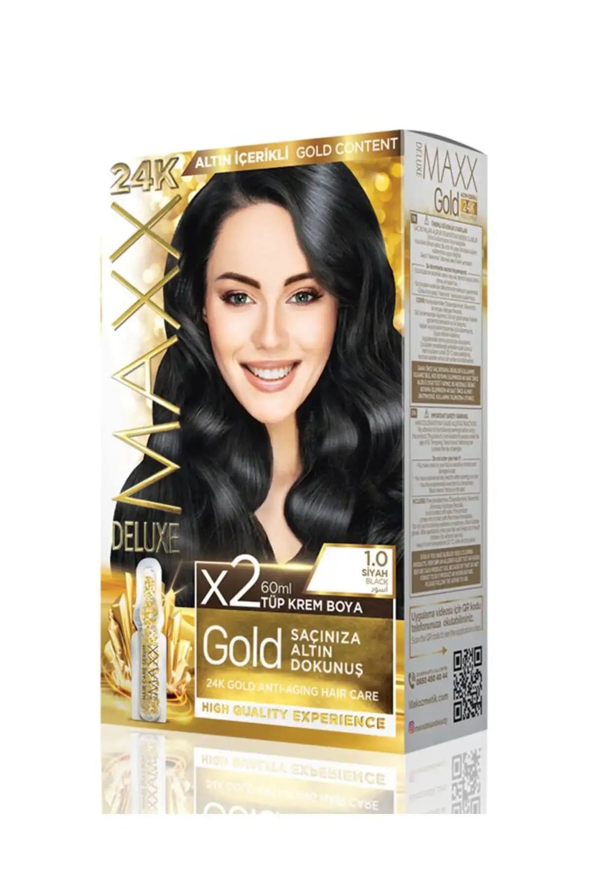 MAXX DELUXE Altın 1.1 Mavi ve 24k Siyah Saç Boyası Karşılaştırması ve Özellikleri 2