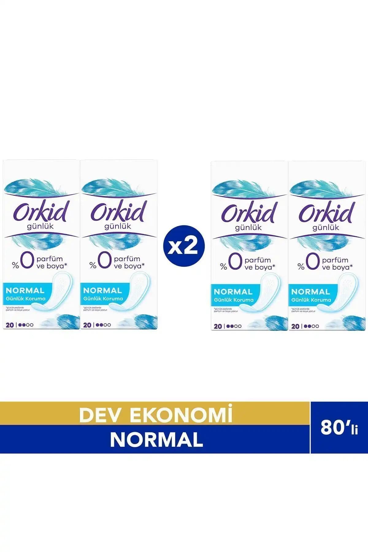 Orkid Günlük Koruma Essentials 80'li Kadın Hijyen Ürünü Güvenilir ve Konforlu Kullanım