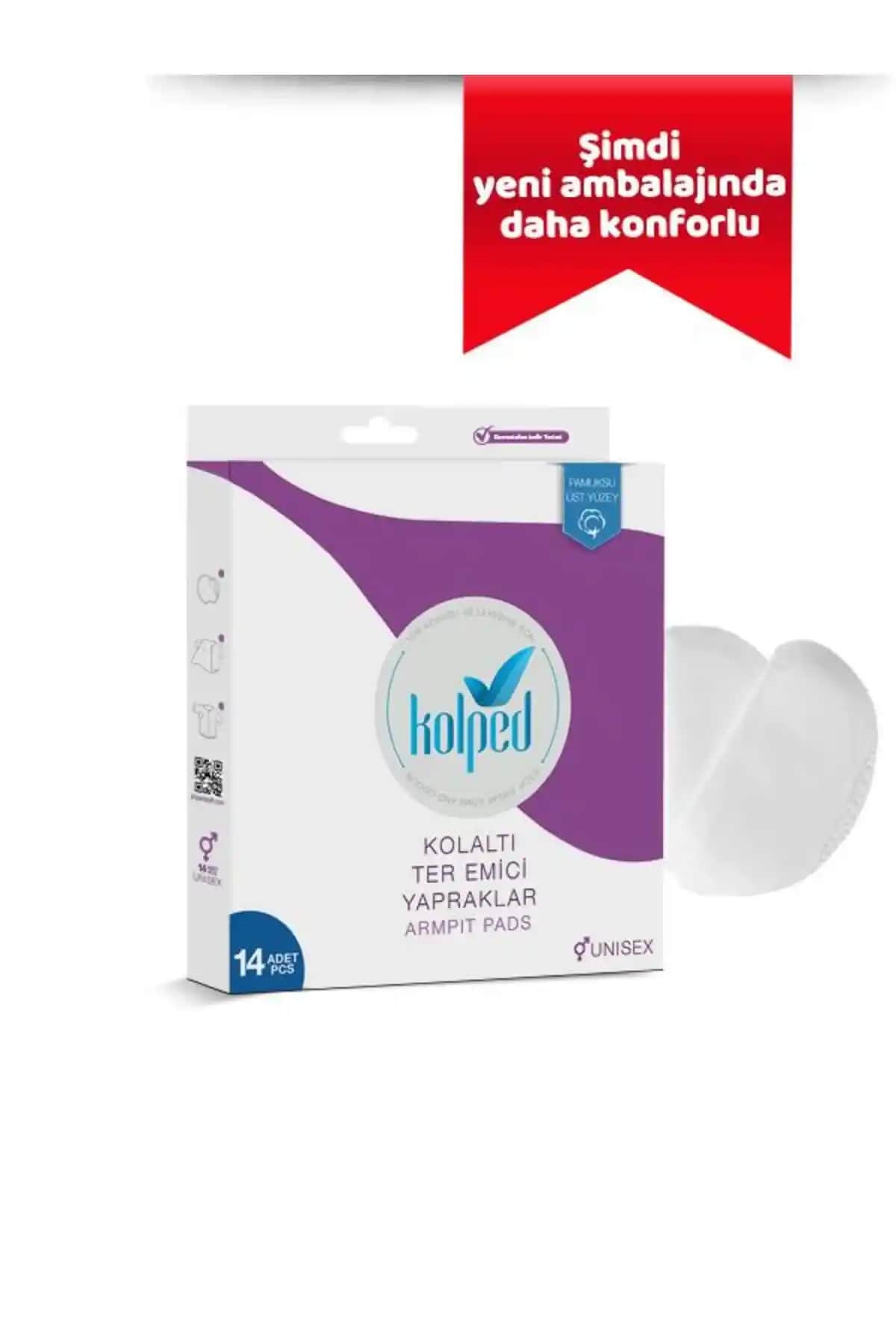 KOLPED Koltuk Altı Pedi Ter Emici Yapraklar Günlük Hijyen ve Konfor Sağlar