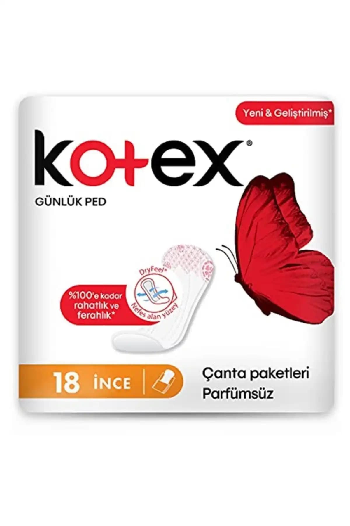 Kotex İnce Günlük Ped Parfümsüz: Yüksek Konfor ve Güvenilirlik Sağlayan Kadın Hijyen Ürünü