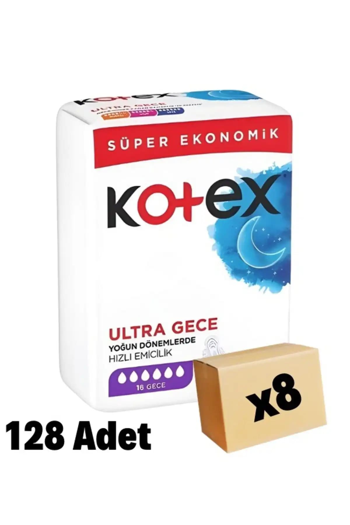 Kotex Ultra Hijyenik Ped Gece 16'lı Paket ile Güvenli ve Konforlu Uyku Deneyimi
