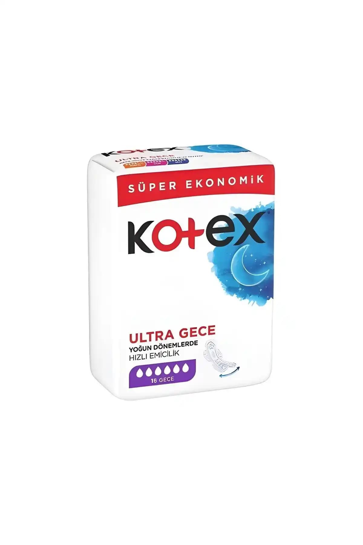Kotex Ultra Hijyenik Ped Süper Ekonomik Gece: Güvenli ve Konforlu Kadın Hijyen Ürünü