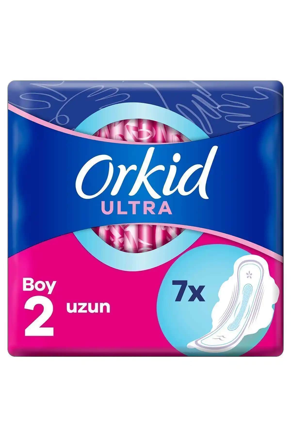 Orkid Ultra Extra Hijyenik Ped Uzun Tekli Paket Günlük Güvenlik ve Konfor Sağlar