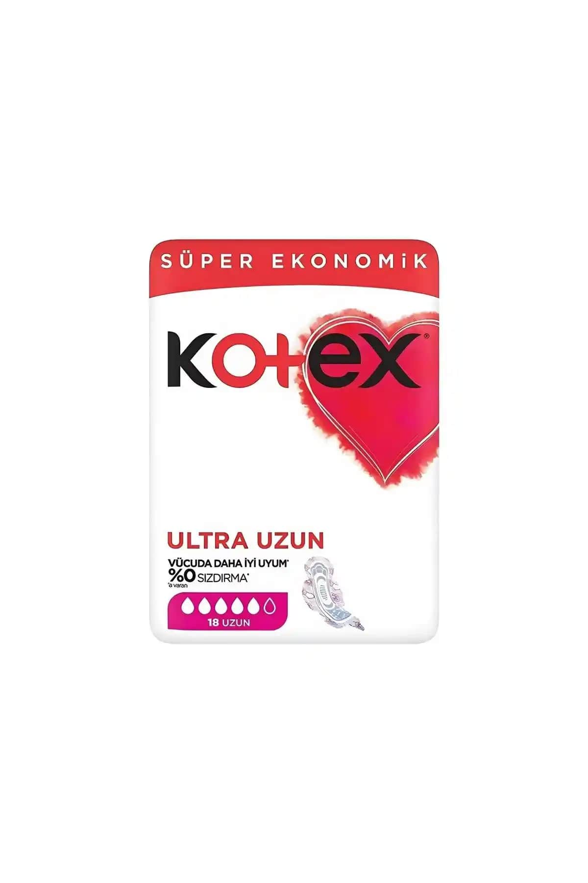 Kotex Ultra Quadro Süper Eko Uzun 18 Li: Çevre Dostu Uzun Süreli Hijyen Pedi