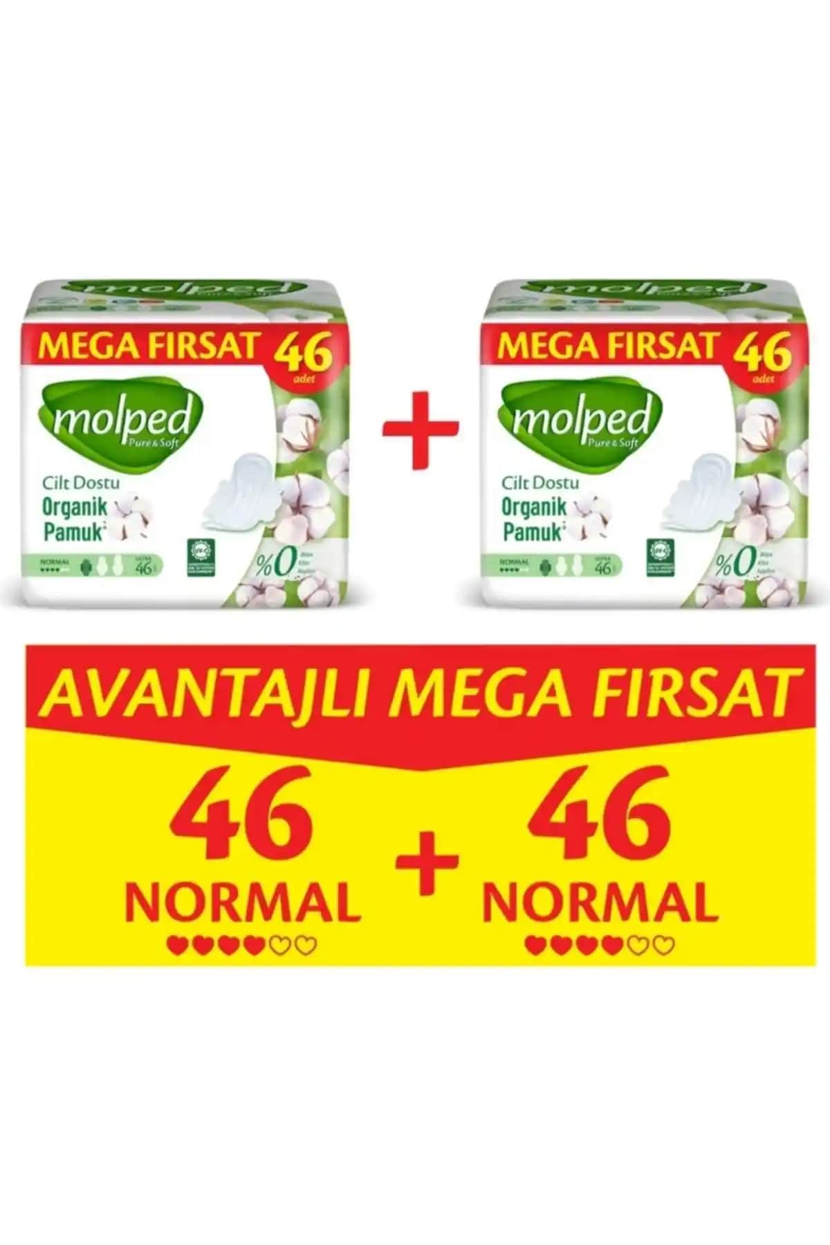 Molped Pure Soft Normal Ped Mega Fırsat Paketi Yüksek Emicilik ve Konfor Sunar