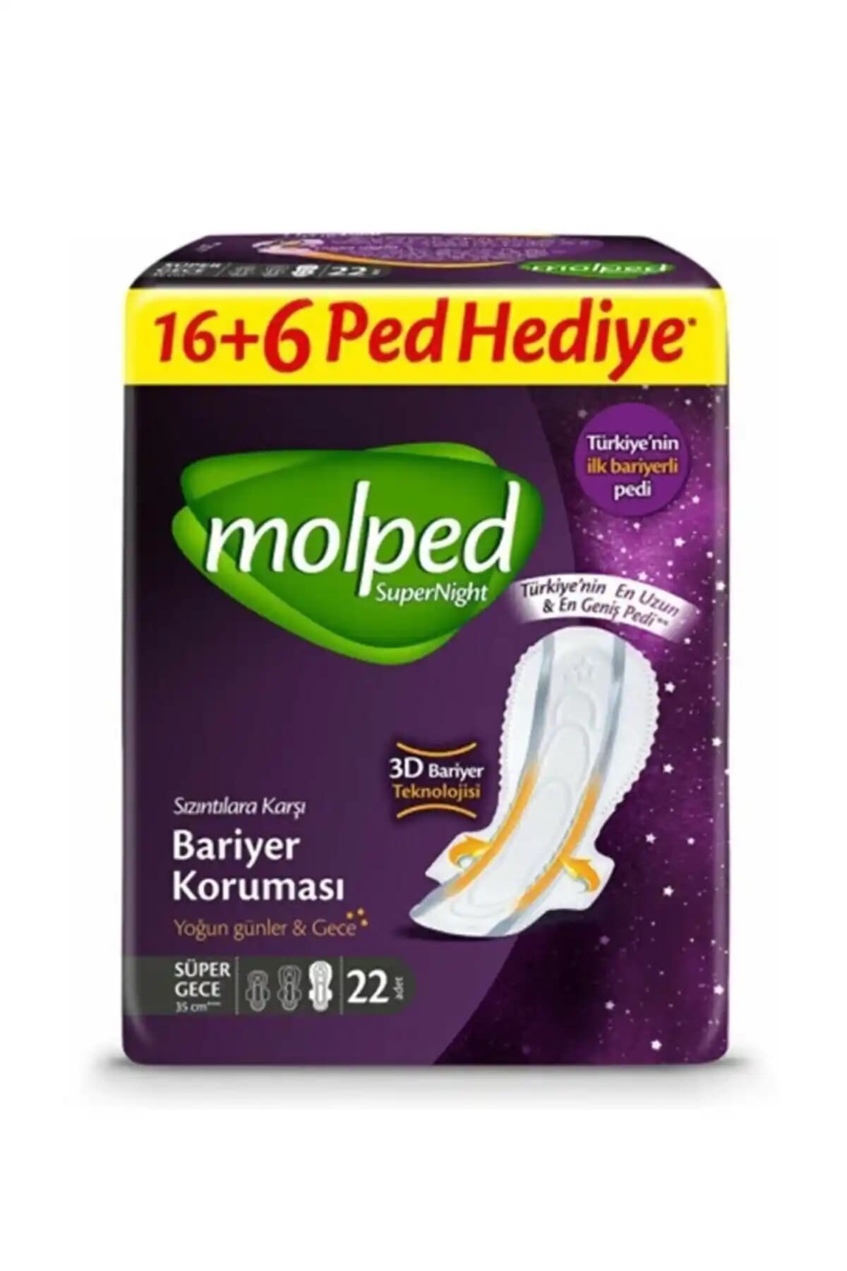 Molped Supernıght Süper Gece Hijyenik Ped: Uzun Süreli Koruma ve Konfor İçin İdeal Çözüm