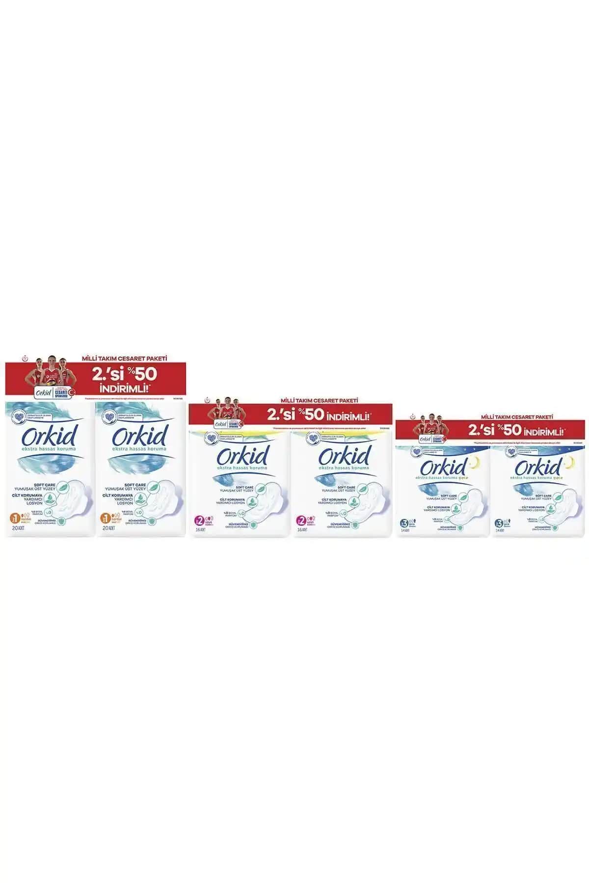 Orkid Ekstra Hassas Cesaret Paketi: Hassas Ciltler İçin Güvenilir ve Konforlu Pedler