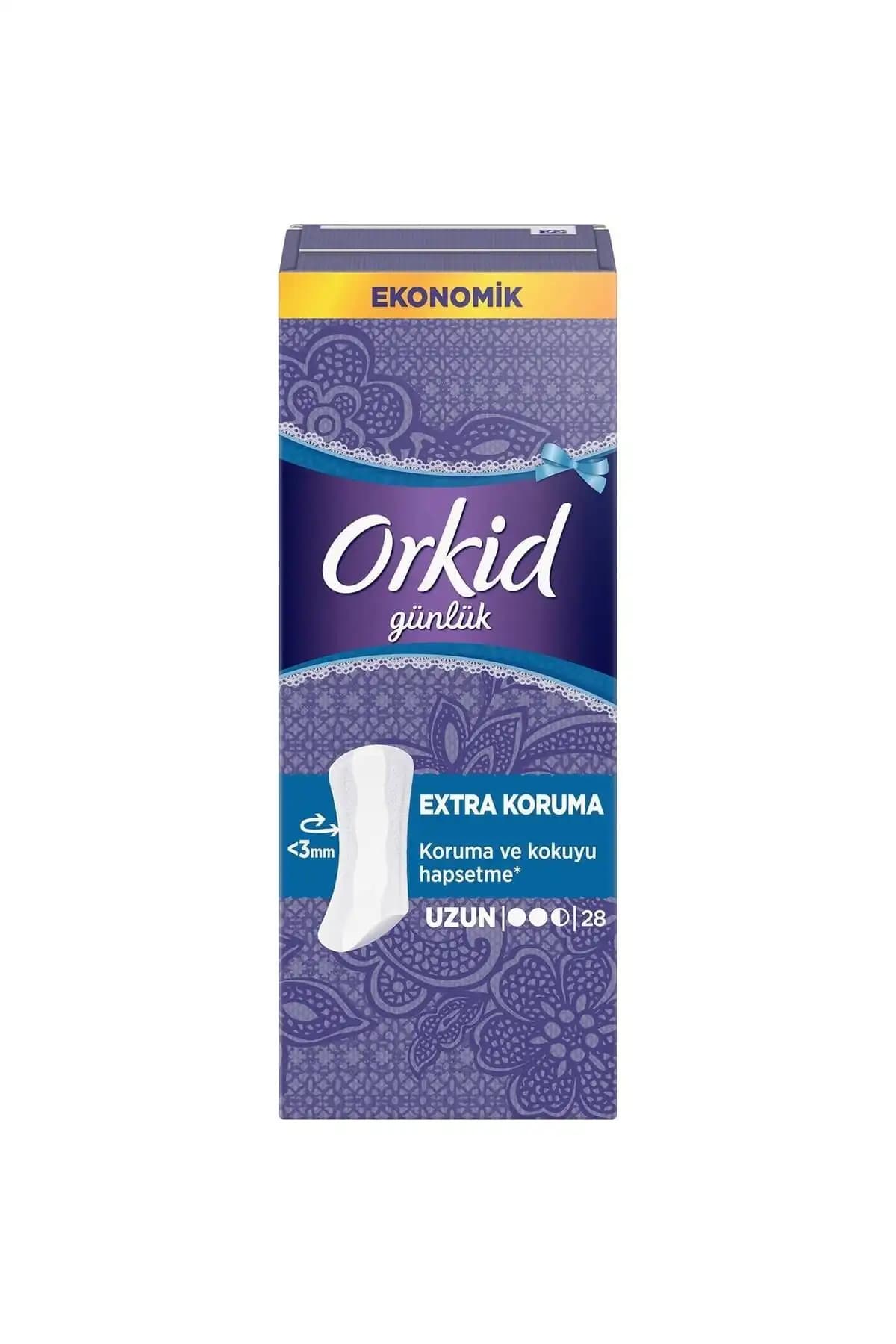Orkid Günlük Ped Uzun 28 Li Mor Paket: Yüksek Kalite ve Güvenli Kullanım