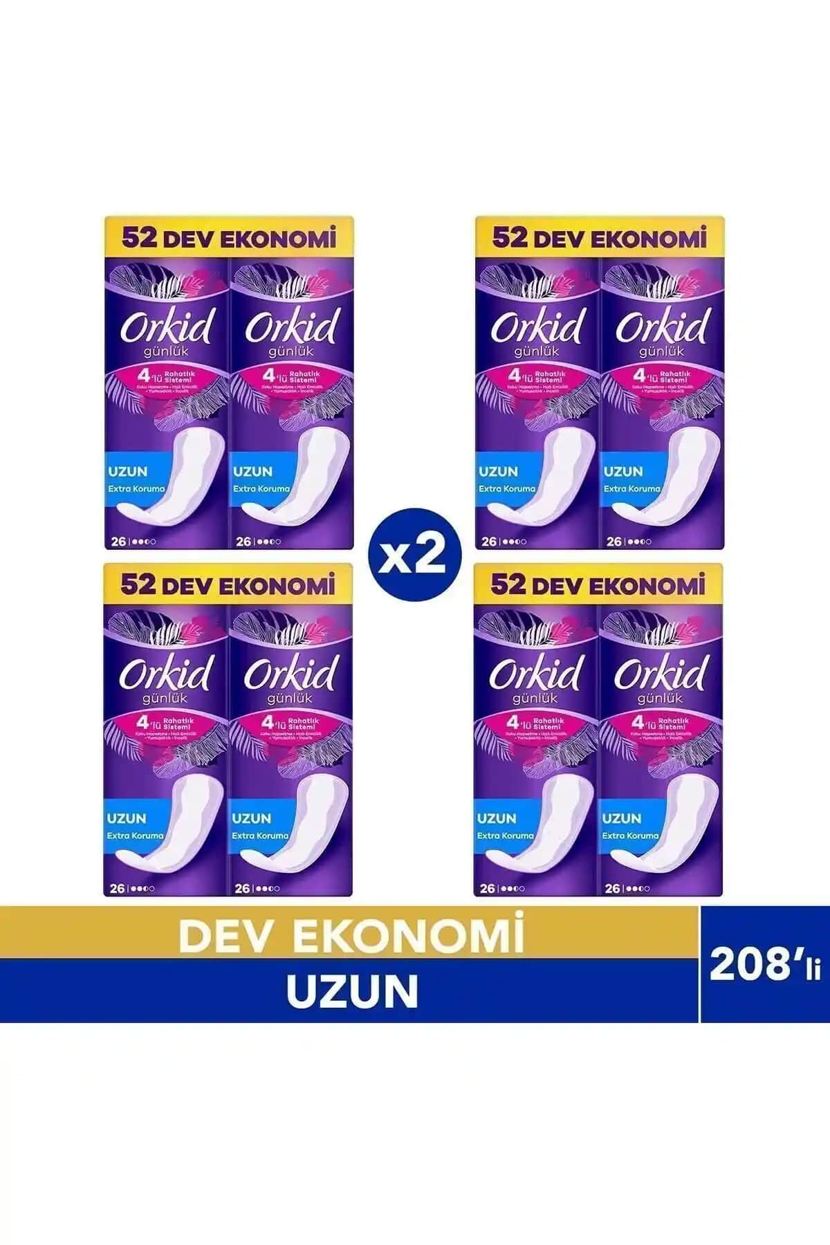 Orkid Günlük Ped Uzun Extra Koruma 208'li yüksek konfor ve güvenlik sağlayan ürün