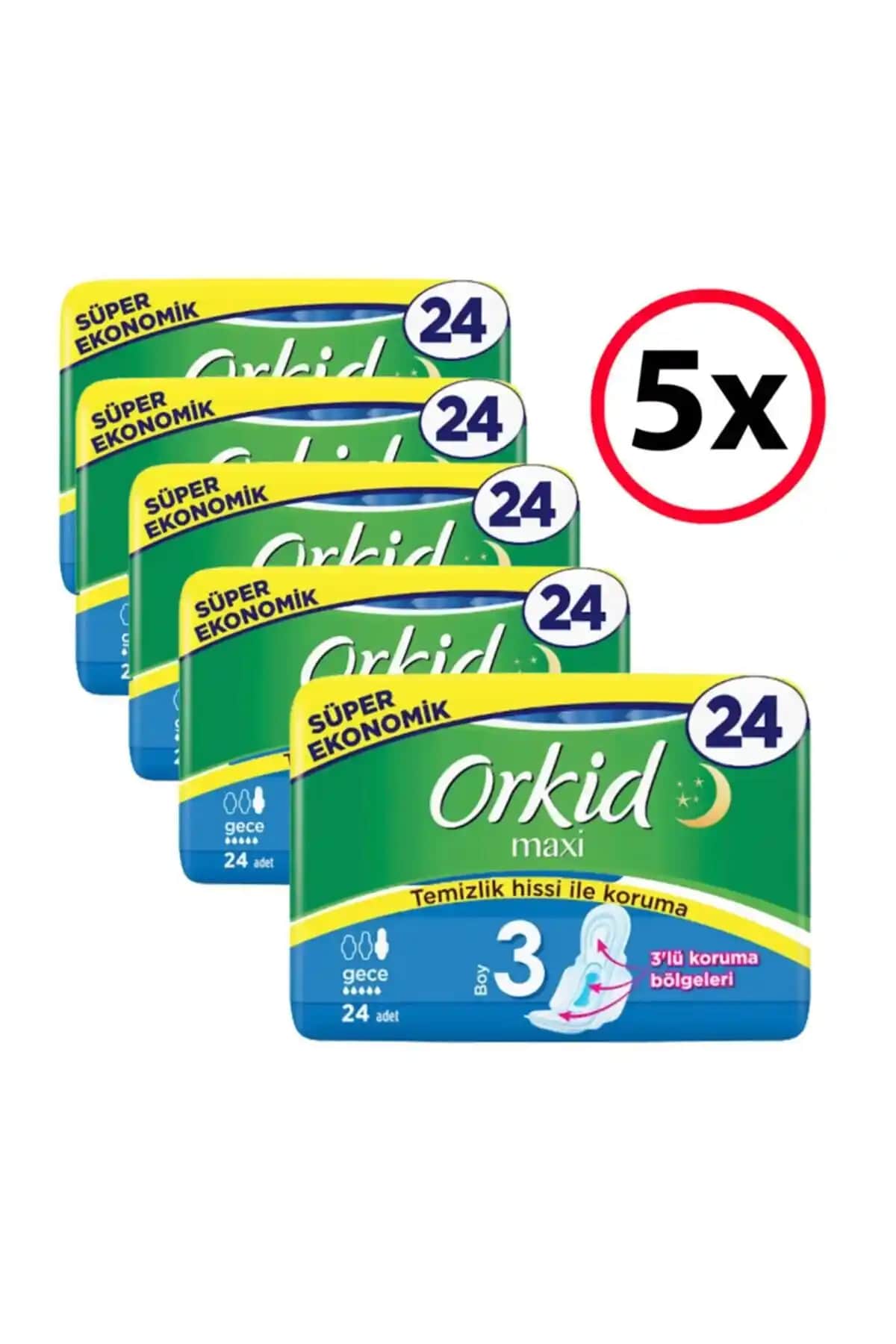 Orkid Maxi 4'lü Gece Pedleri: Konfor ve Güvenlik Sunan Hijyenik Çözüm