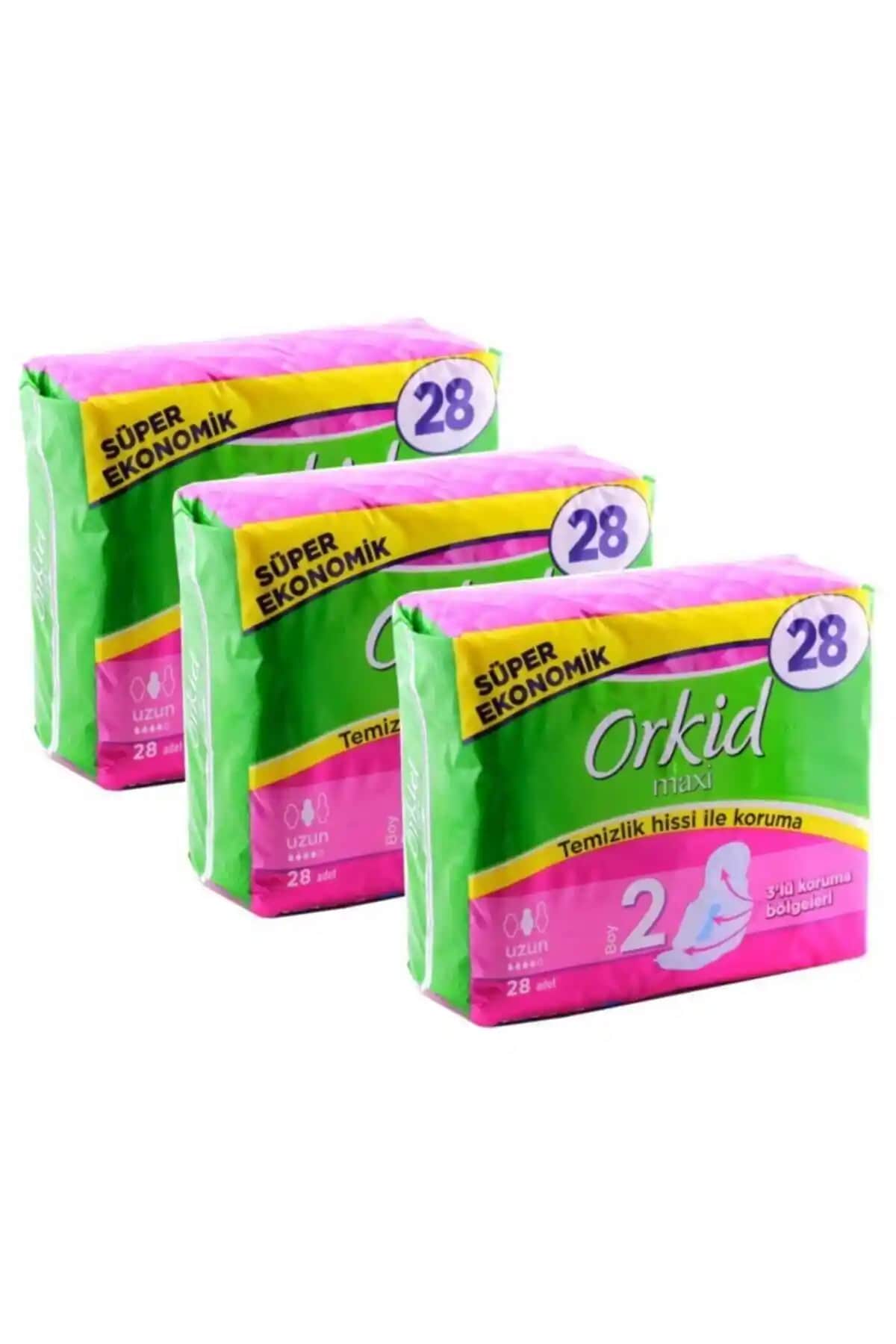 Orkid Maxi 4'lü Uzun Pedler Günlük Hijyen ve Güvenlik İçin Uygun Seçenek