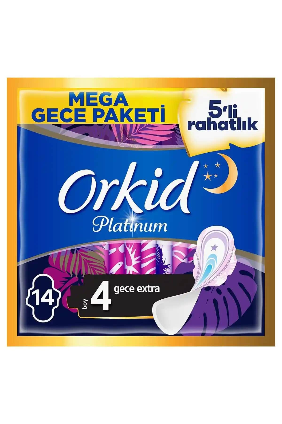 Orkid Platinum 4'lü Gece Extra İç Çamaşırı - Şık ve Konforlu Kadın İç Giyim Ürünü