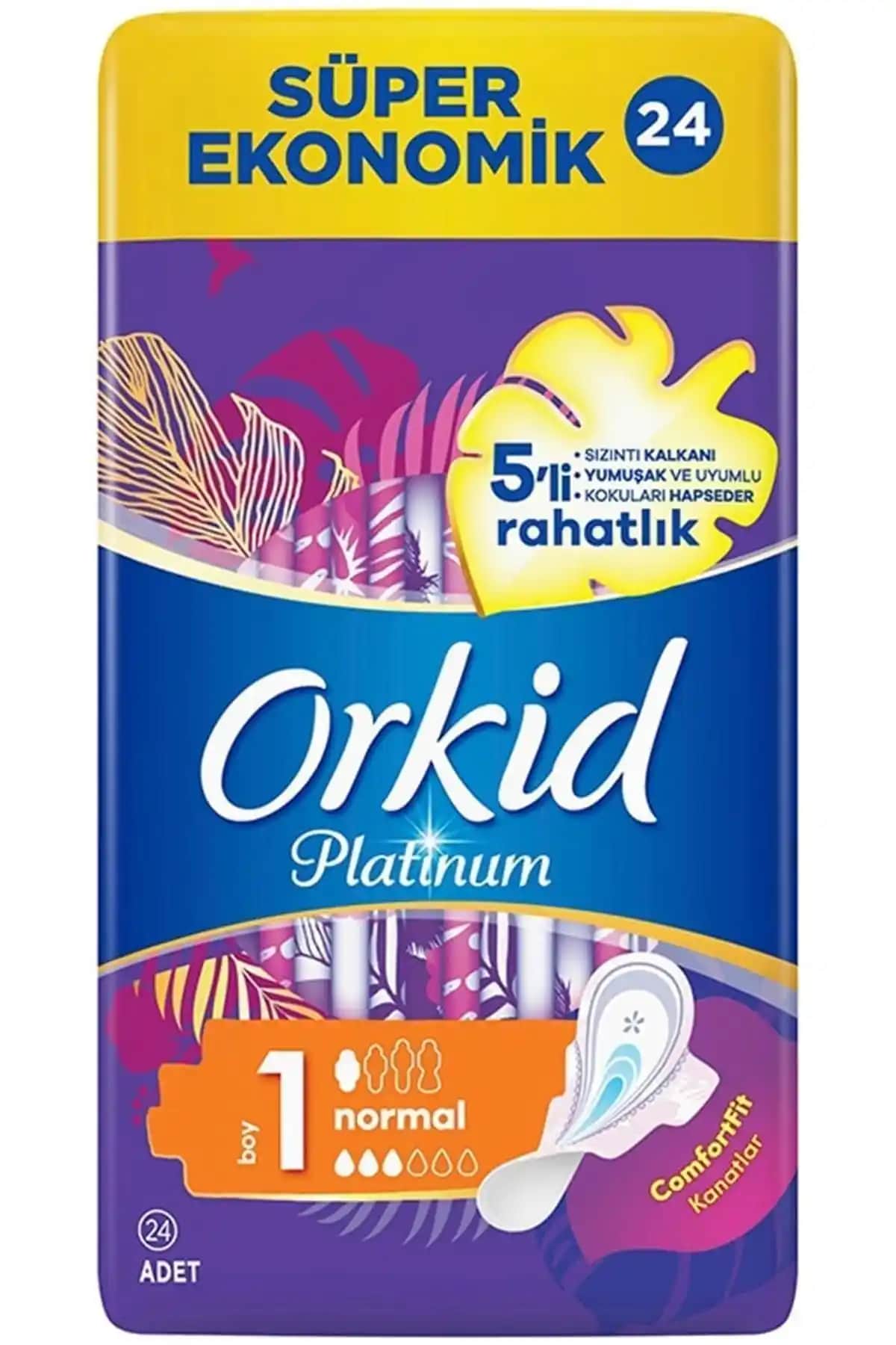 Orkid Platinum Kanatlı Hijyenik Pedler: Yüksek Koruma ve Konfor Sağlayan Günlük Kullanım Ürünü