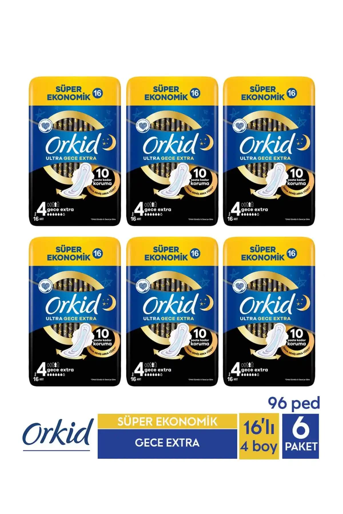 Orkid Süper Ekonomik Ultra Gece Extra: Güvenli ve Konforlu Gece Hijyen Ürünü